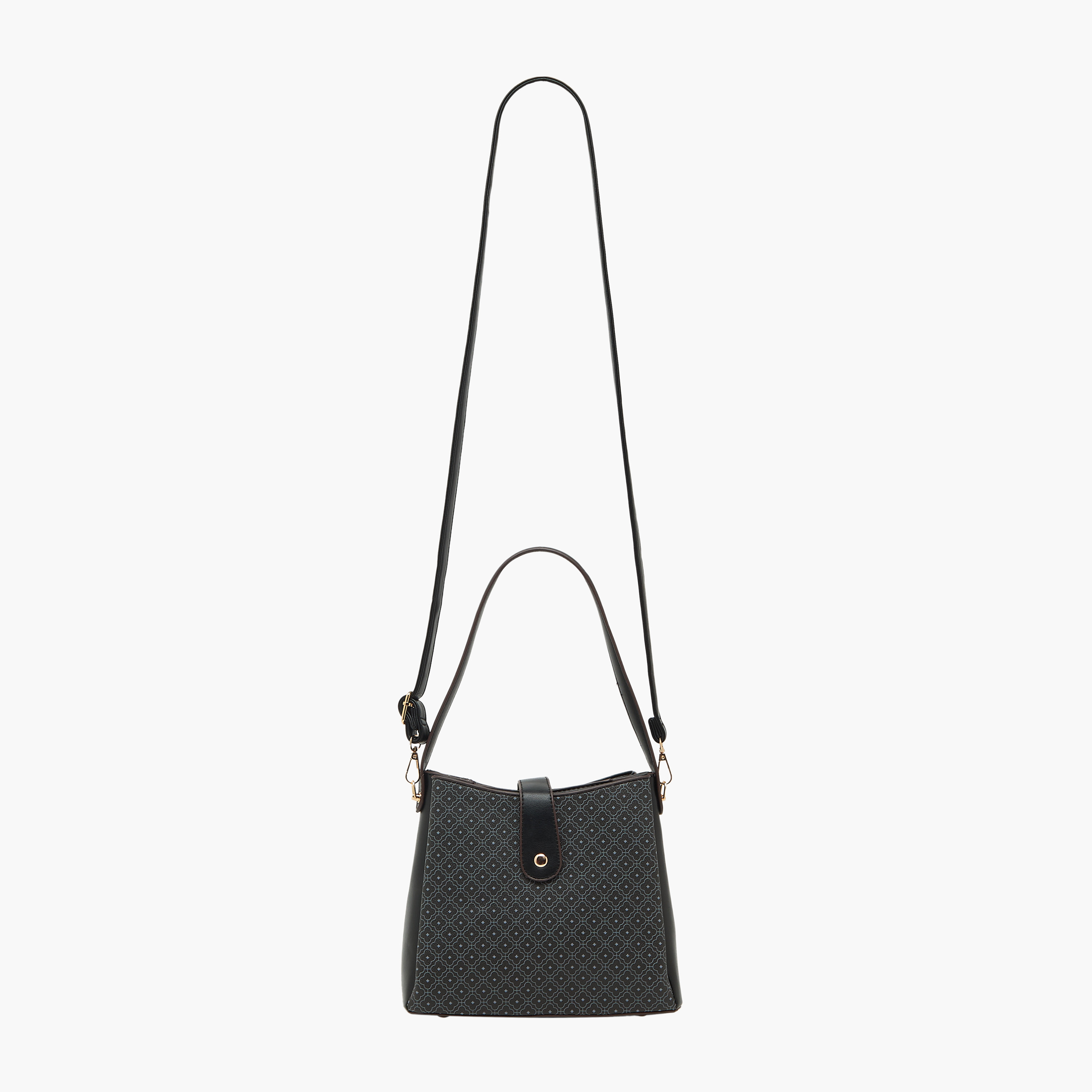 شنطة توت بطبعات وبحزام قابل للفصل من ساشا-women-bagsandwallets-handbags-image-2