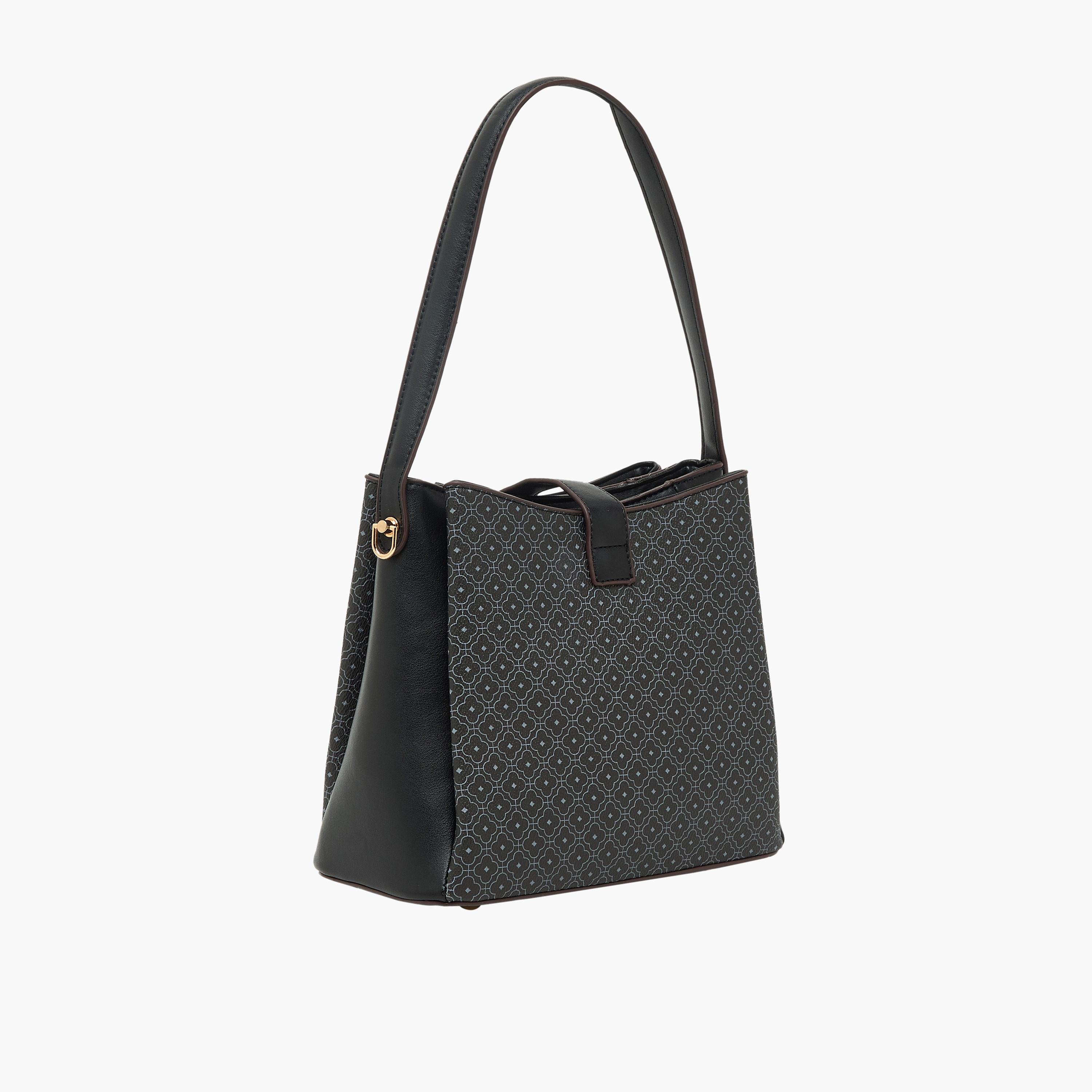 شنطة توت بطبعات وبحزام قابل للفصل من ساشا-women-bagsandwallets-handbags-image-3