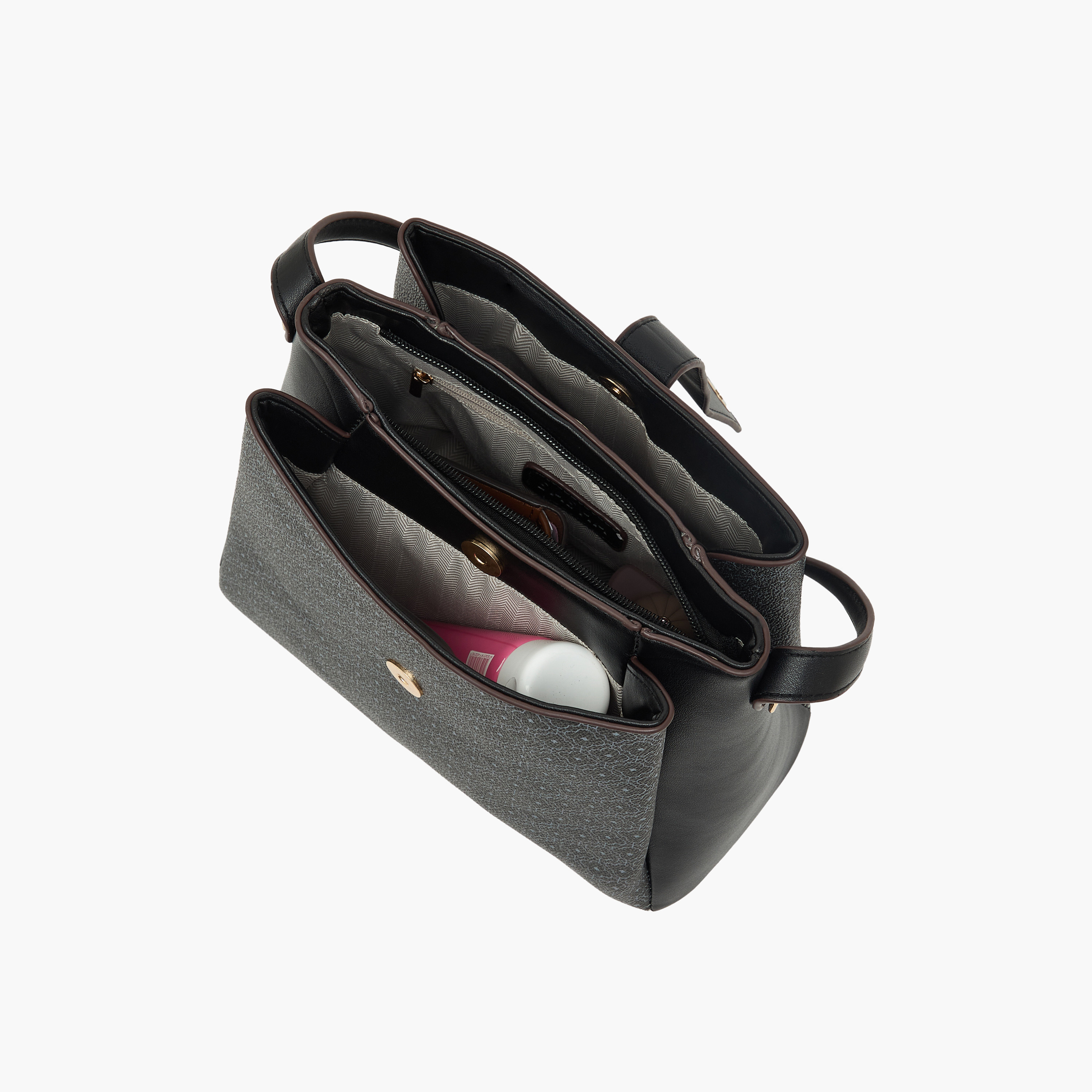 شنطة توت بطبعات وبحزام قابل للفصل من ساشا-women-bagsandwallets-handbags-image-7