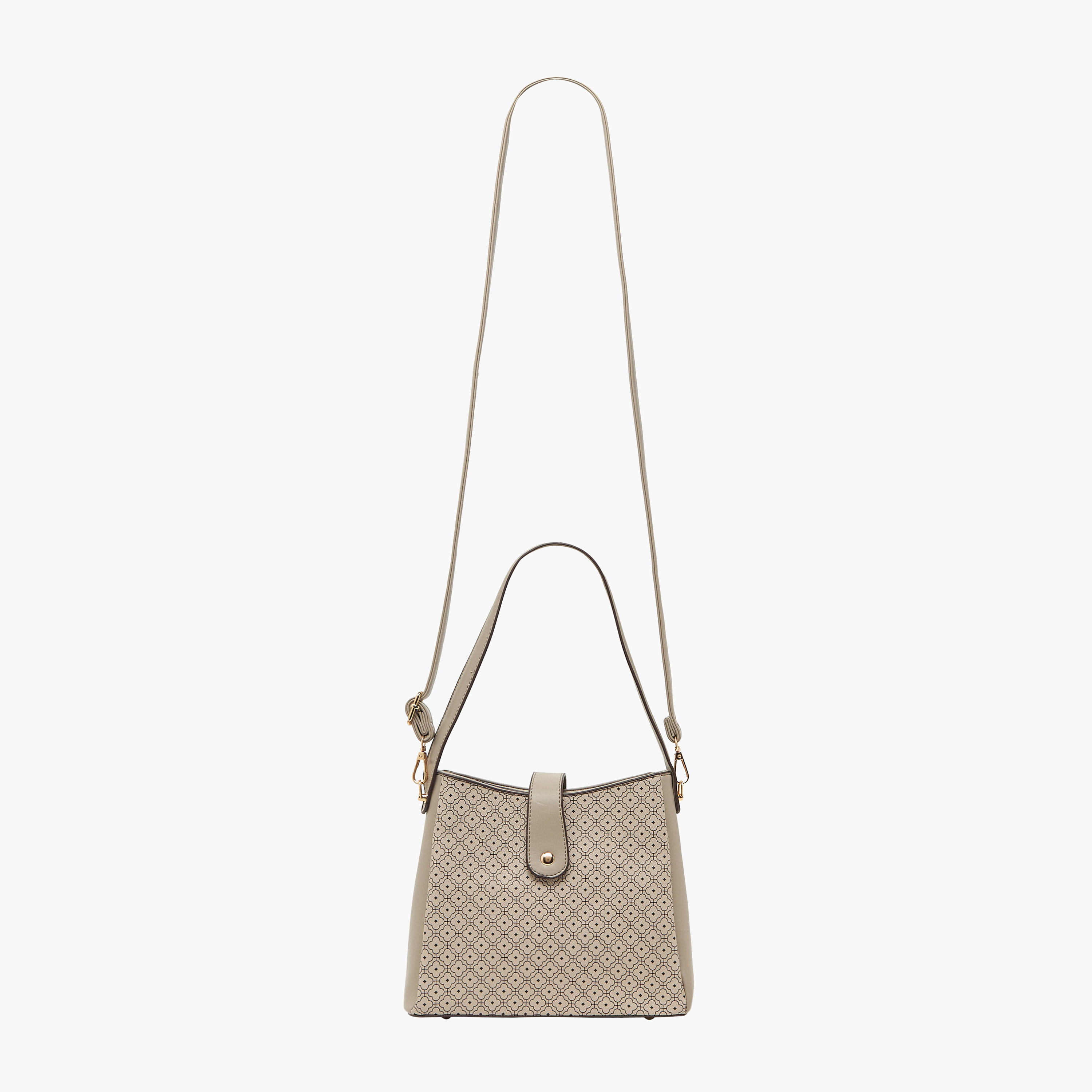 شنطة توت بطبعات وبحزام قابل للفصل من ساشا-women-bagsandwallets-handbags-image-2