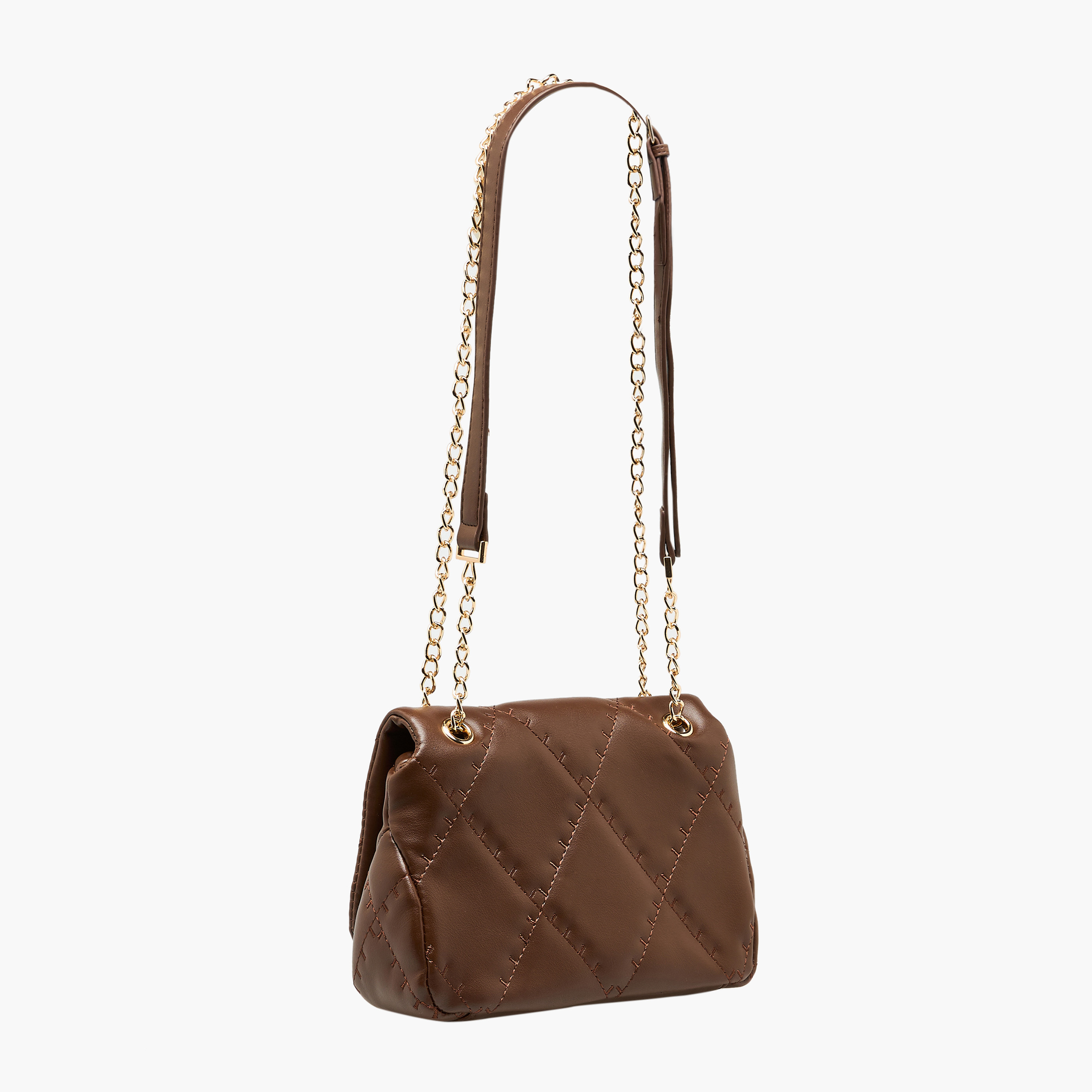 Sasha Quilted Crossbody Bag with Chain Strap-women-bagsandwallets-handbags-image-5