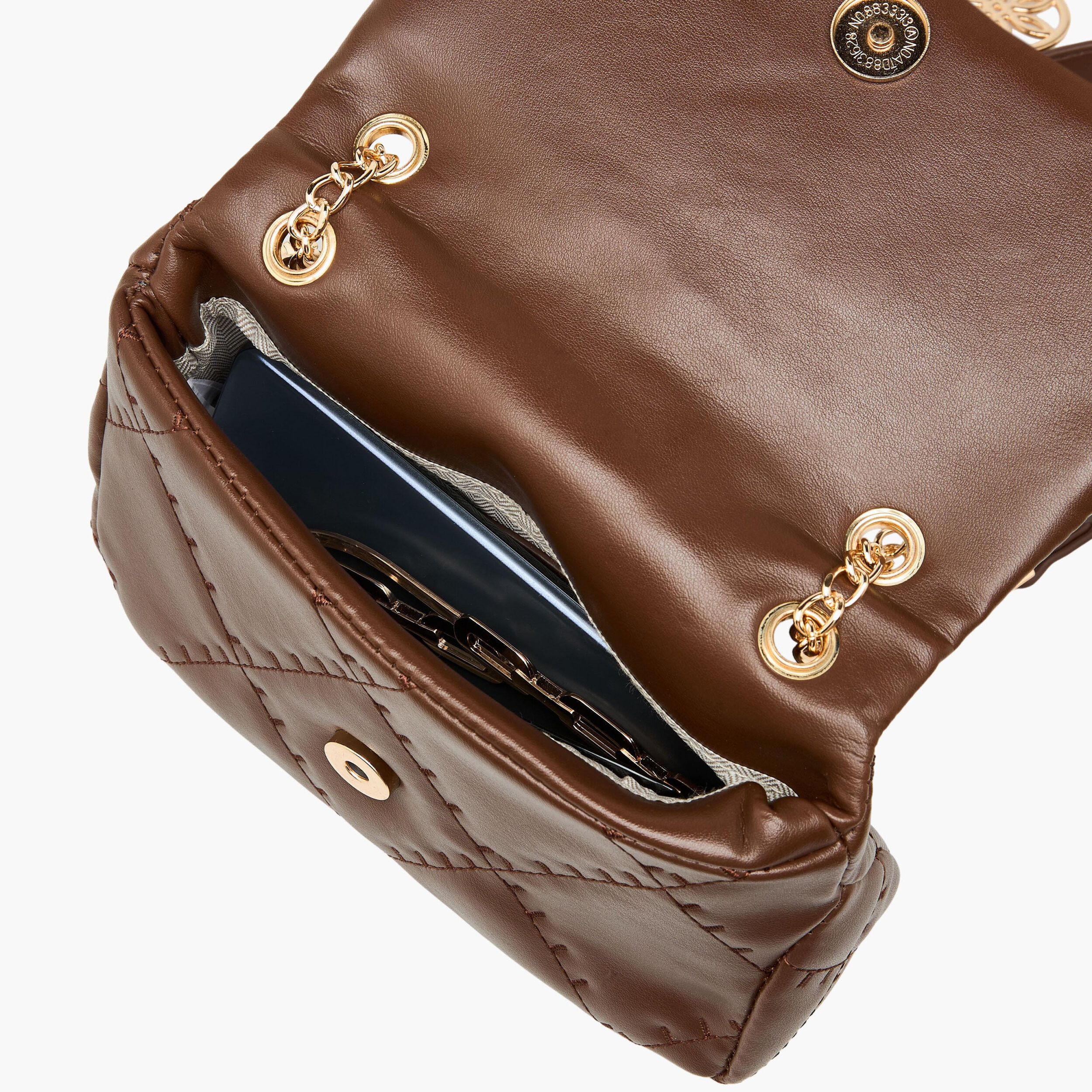 Sasha Quilted Crossbody Bag with Chain Strap-women-bagsandwallets-handbags-image-9
