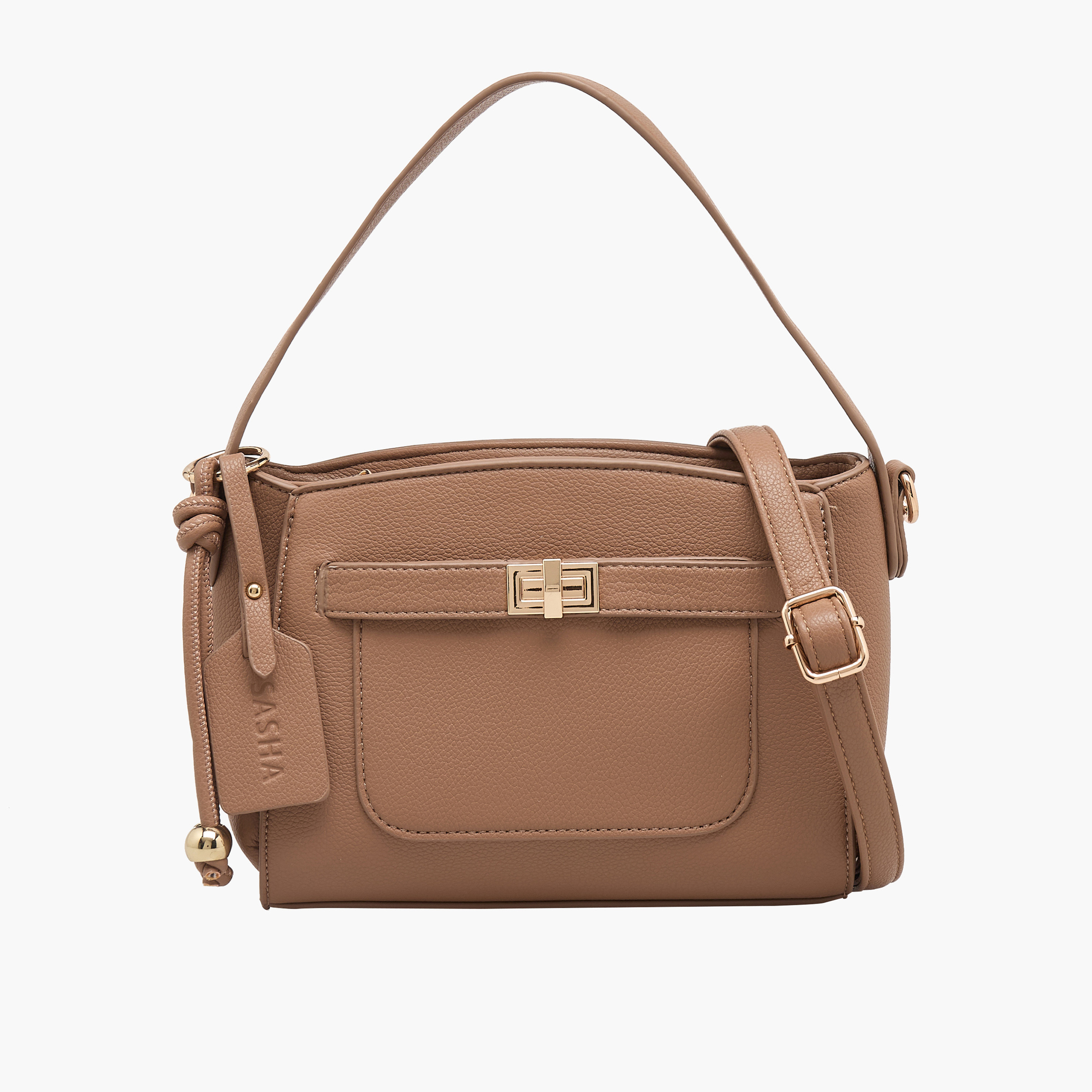شنطة كروس بودي بارزة الملمس بسحاب إغلاق من ساشا-women-bagsandwallets-handbags-image-1