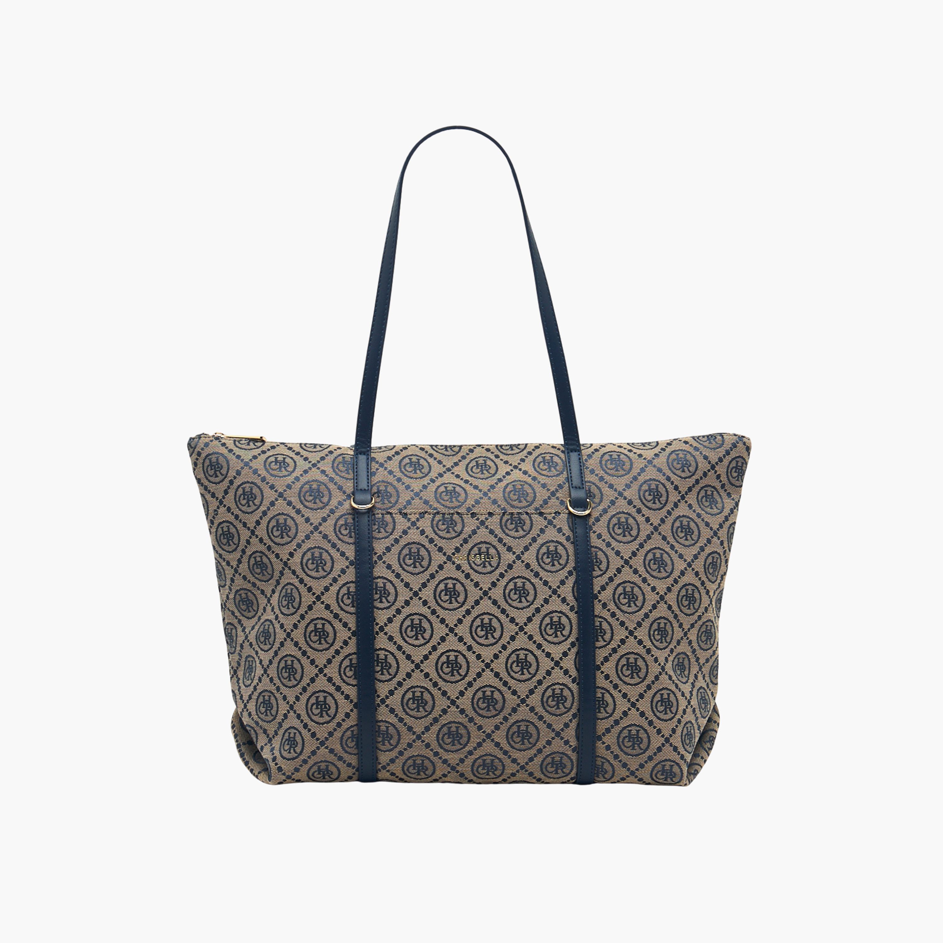 شنطة توت بسحاب إغلاق وطبعات مونوجرام من كريسبيلا-women-bagsandwallets-handbags-image-1