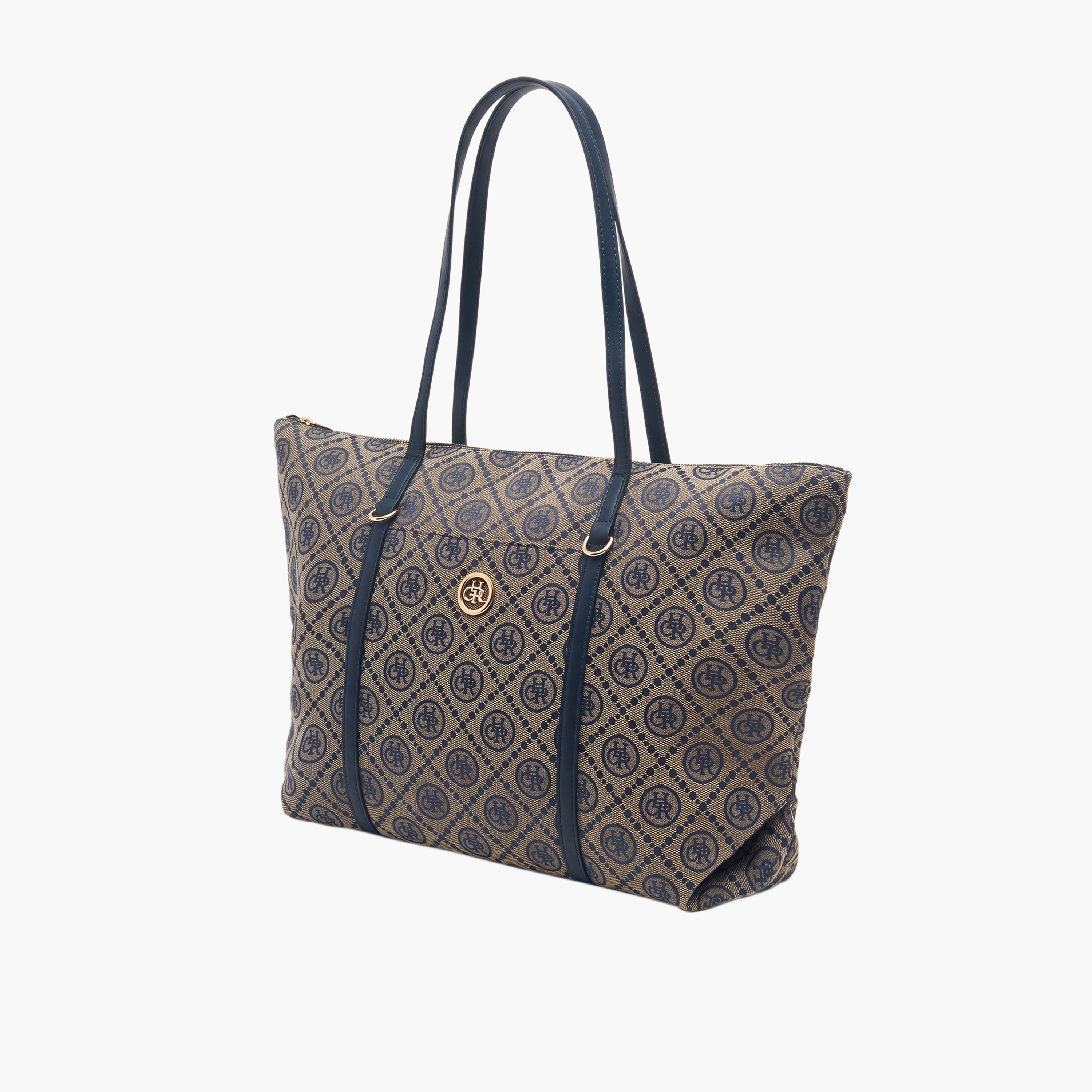 شنطة توت بسحاب إغلاق وطبعات مونوجرام من كريسبيلا-women-bagsandwallets-handbags-image-2