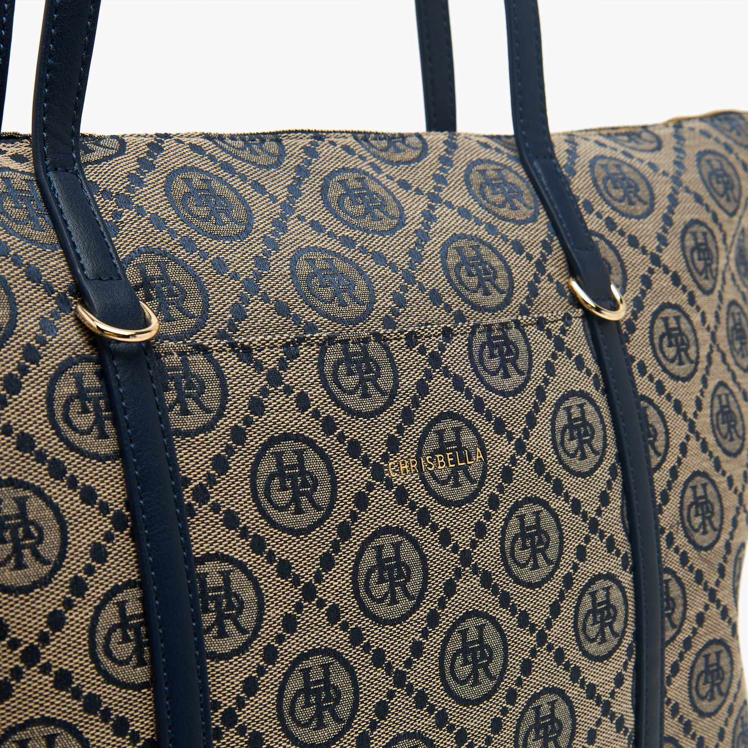 شنطة توت بسحاب إغلاق وطبعات مونوجرام من كريسبيلا-women-bagsandwallets-handbags-image-3