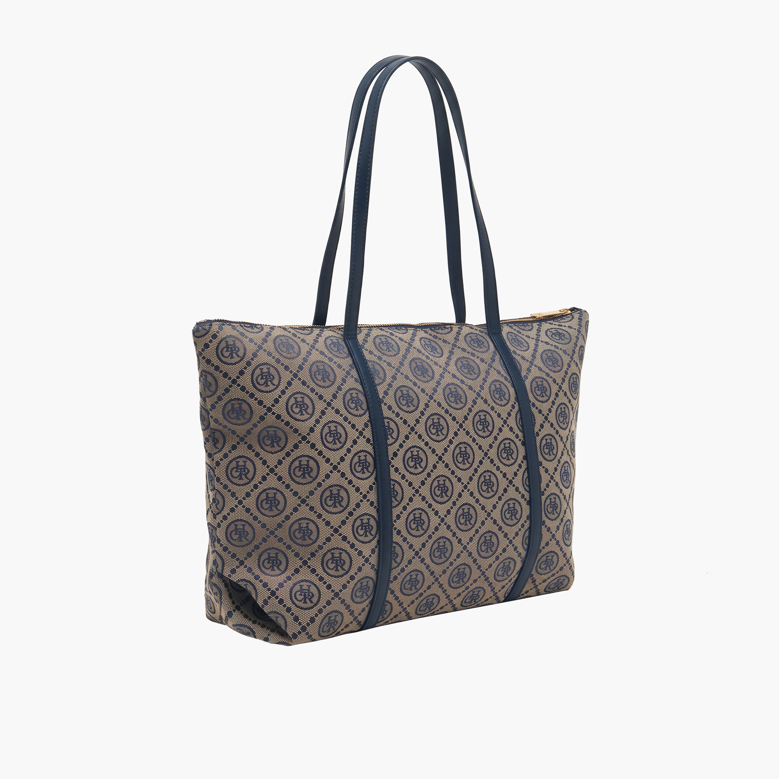 شنطة توت بسحاب إغلاق وطبعات مونوجرام من كريسبيلا-women-bagsandwallets-handbags-image-4
