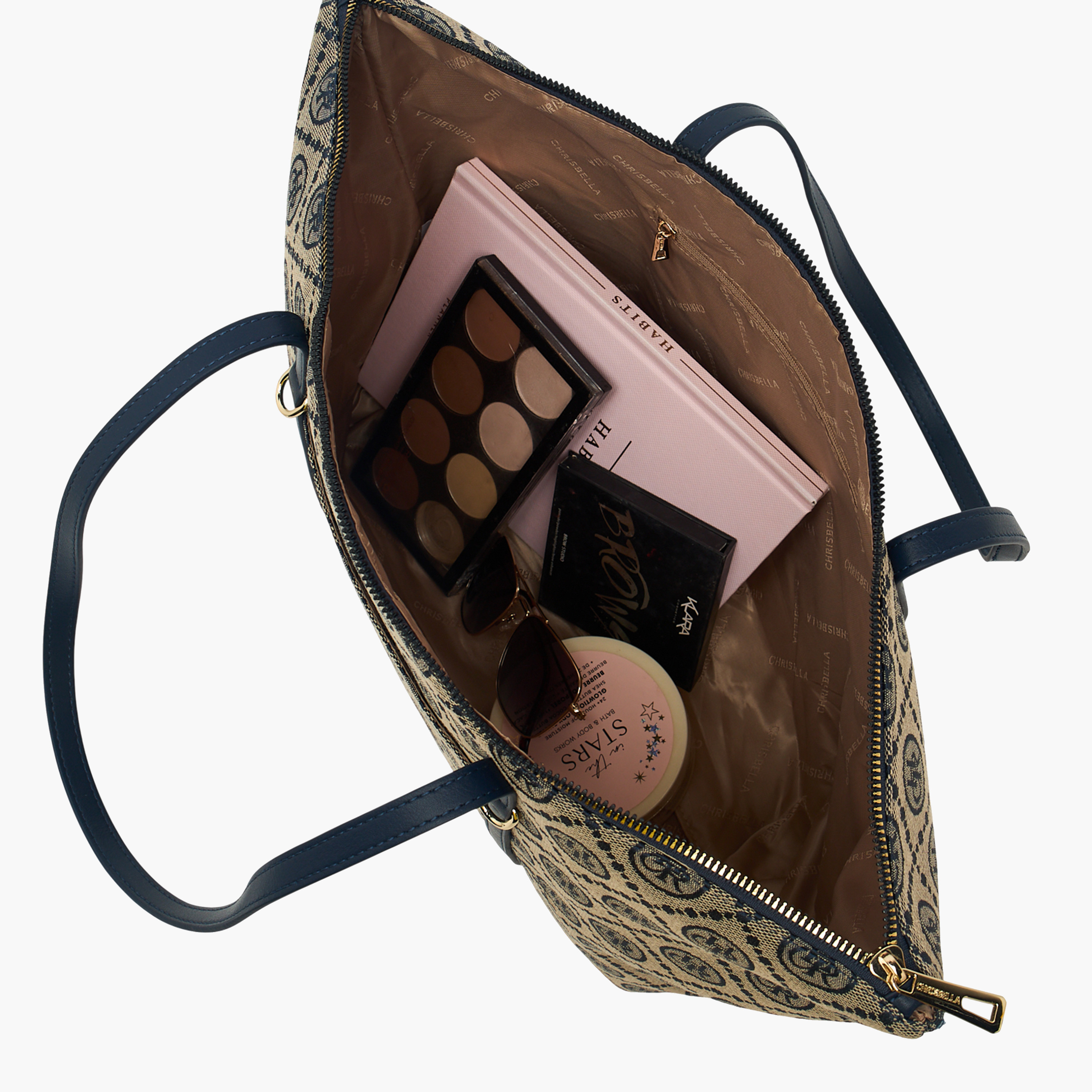شنطة توت بسحاب إغلاق وطبعات مونوجرام من كريسبيلا-women-bagsandwallets-handbags-image-6