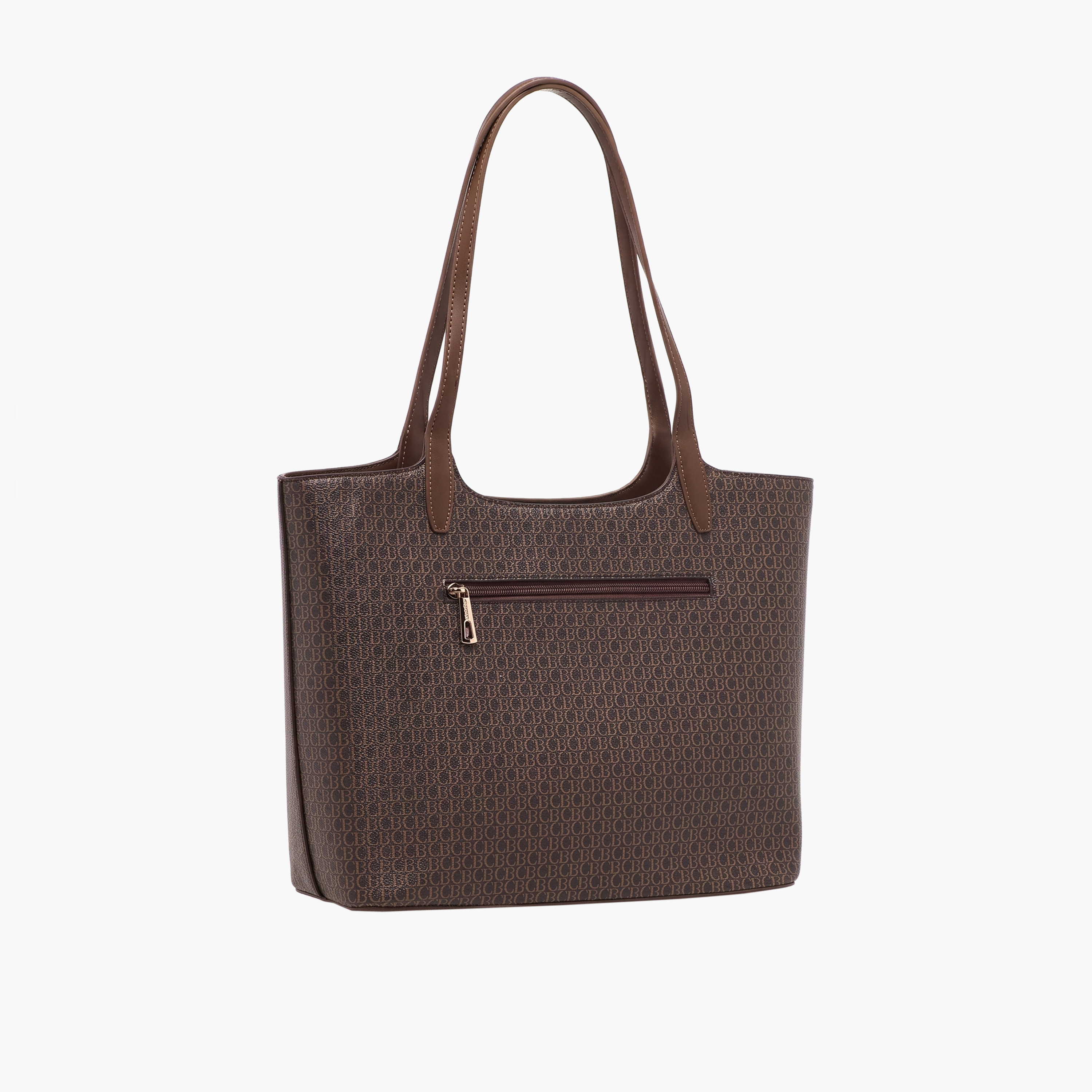 Chrisbella Monogram Print Tote Bag with Pouch-women-bagsandwallets-handbags-image-3