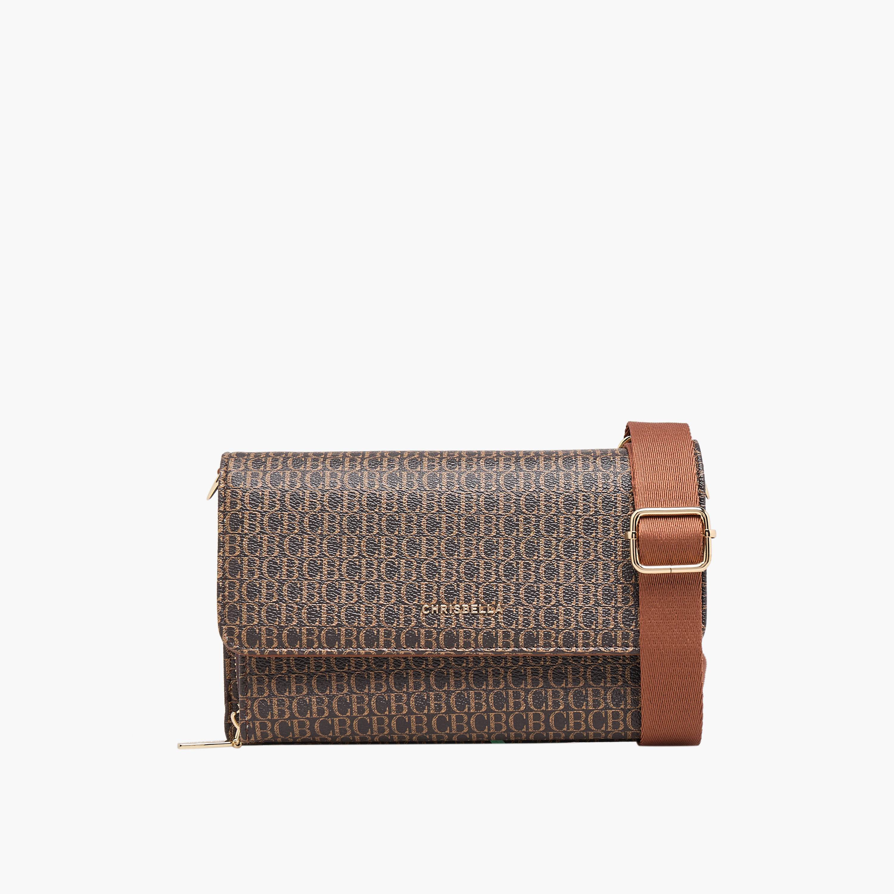 شنطة كروس بودي بطبعات مونوجرام وبحزام قابل للفصل من كريسبيلا-women-bagsandwallets-handbags-image-1