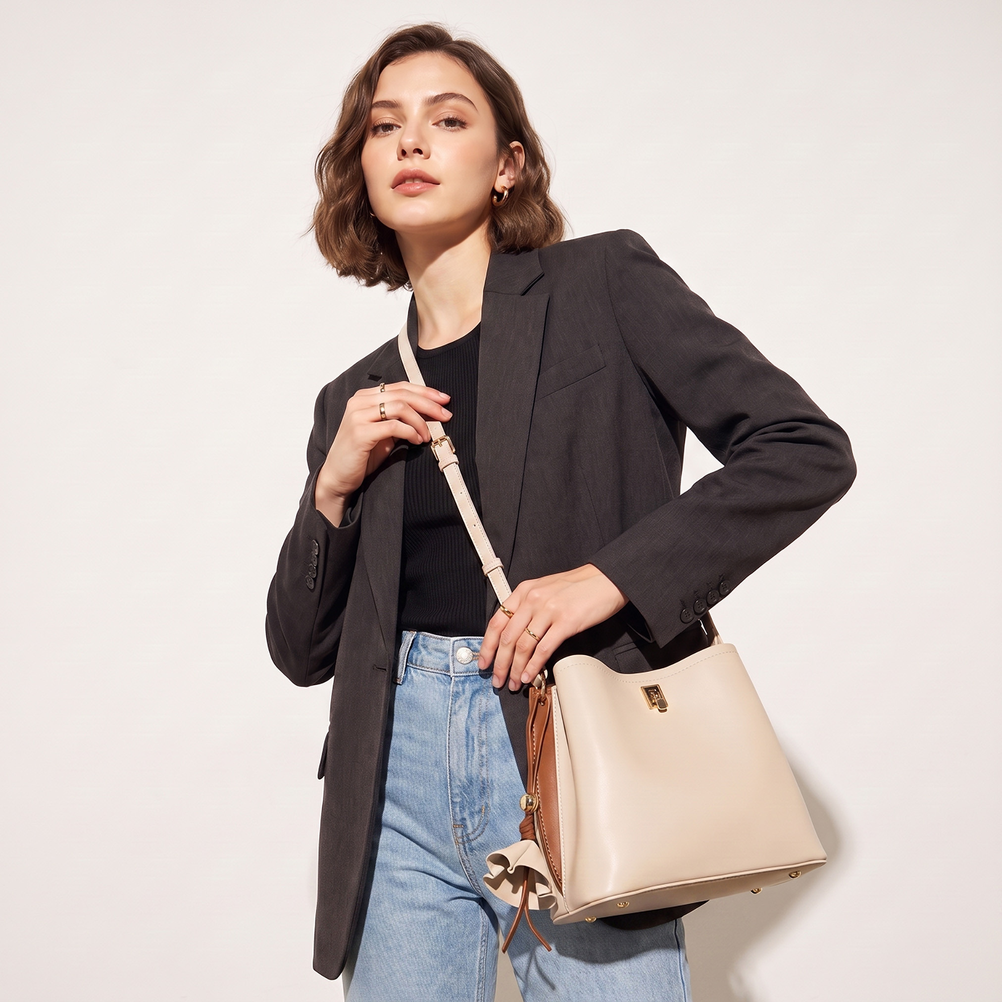 Chrisbella Solid Tote Bag with Wallet-women-bagsandwallets-handbags-image-2