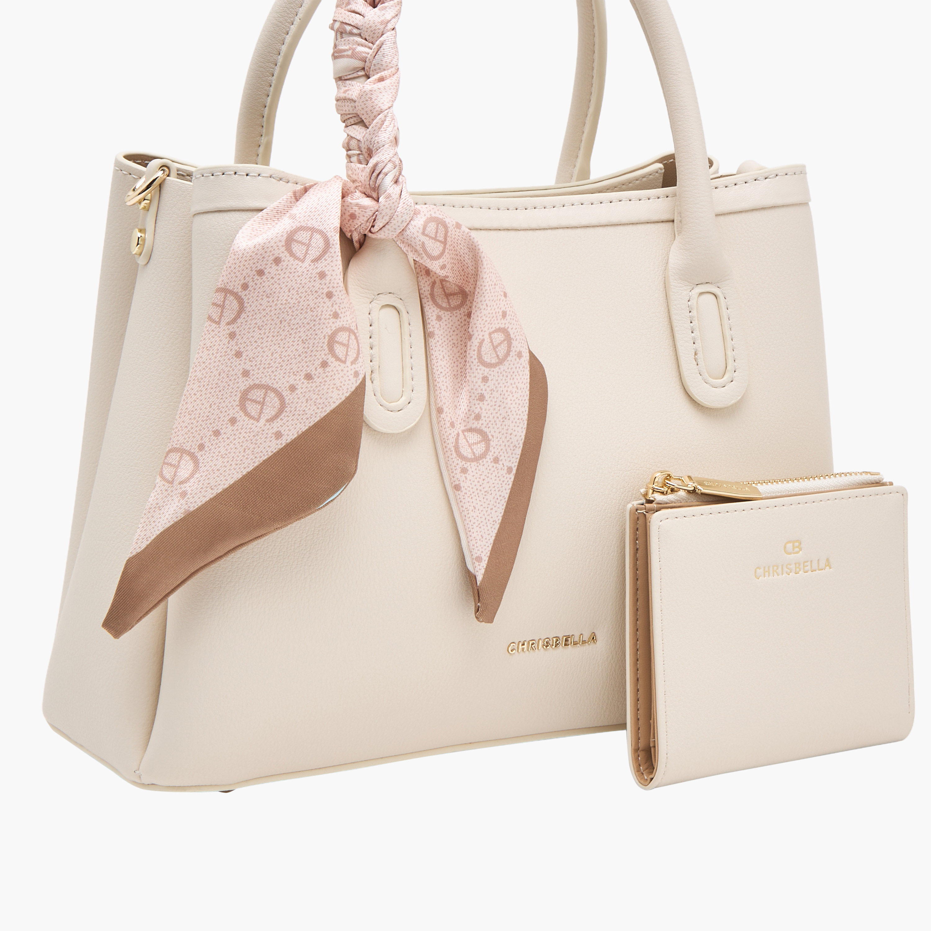 Chrisbella Scarf Accent Tote Bag with Wallet-women-bagsandwallets-handbags-image-5