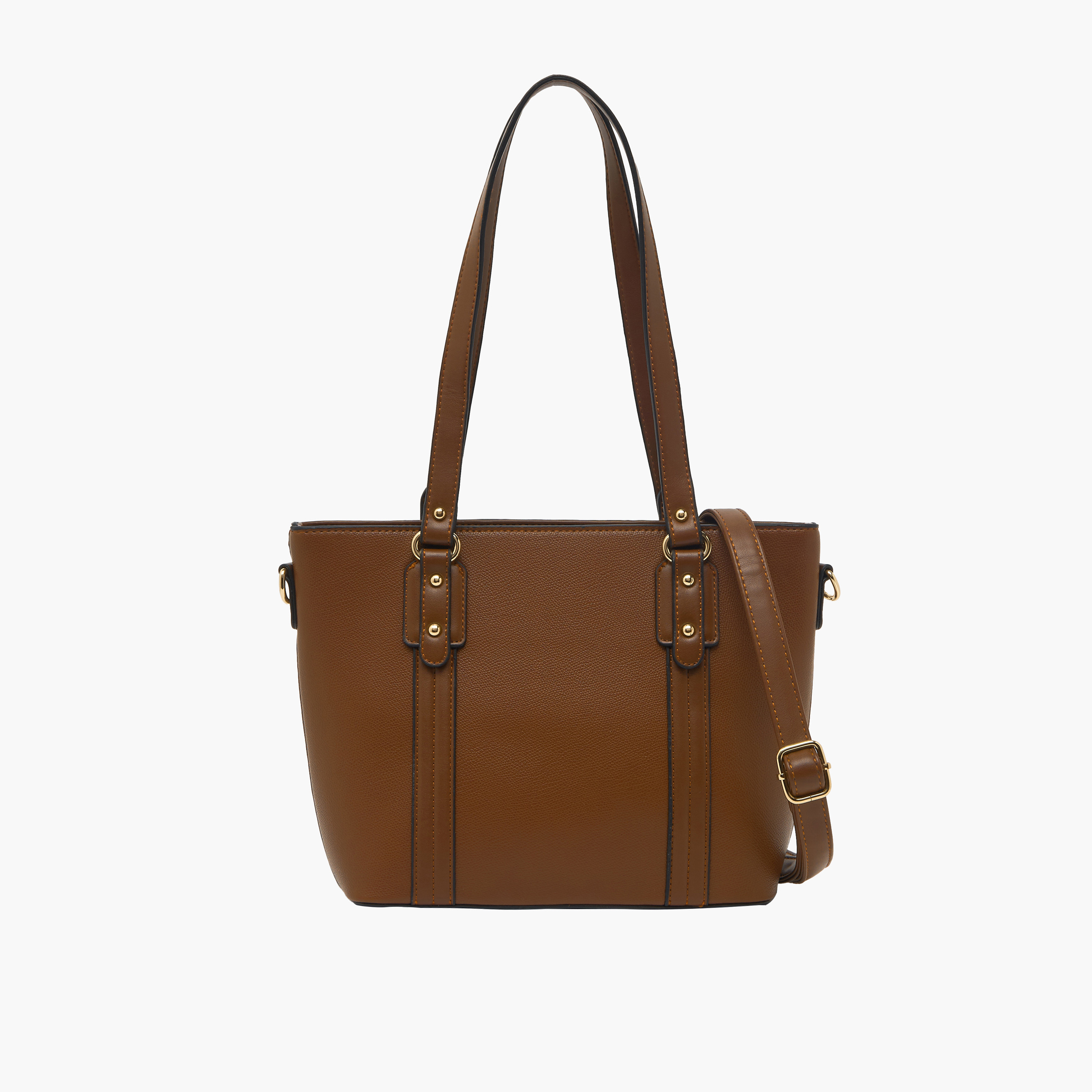 Sasha Textured Tote Bag with Detachable Strap-women-bagsandwallets-handbags-image-1
