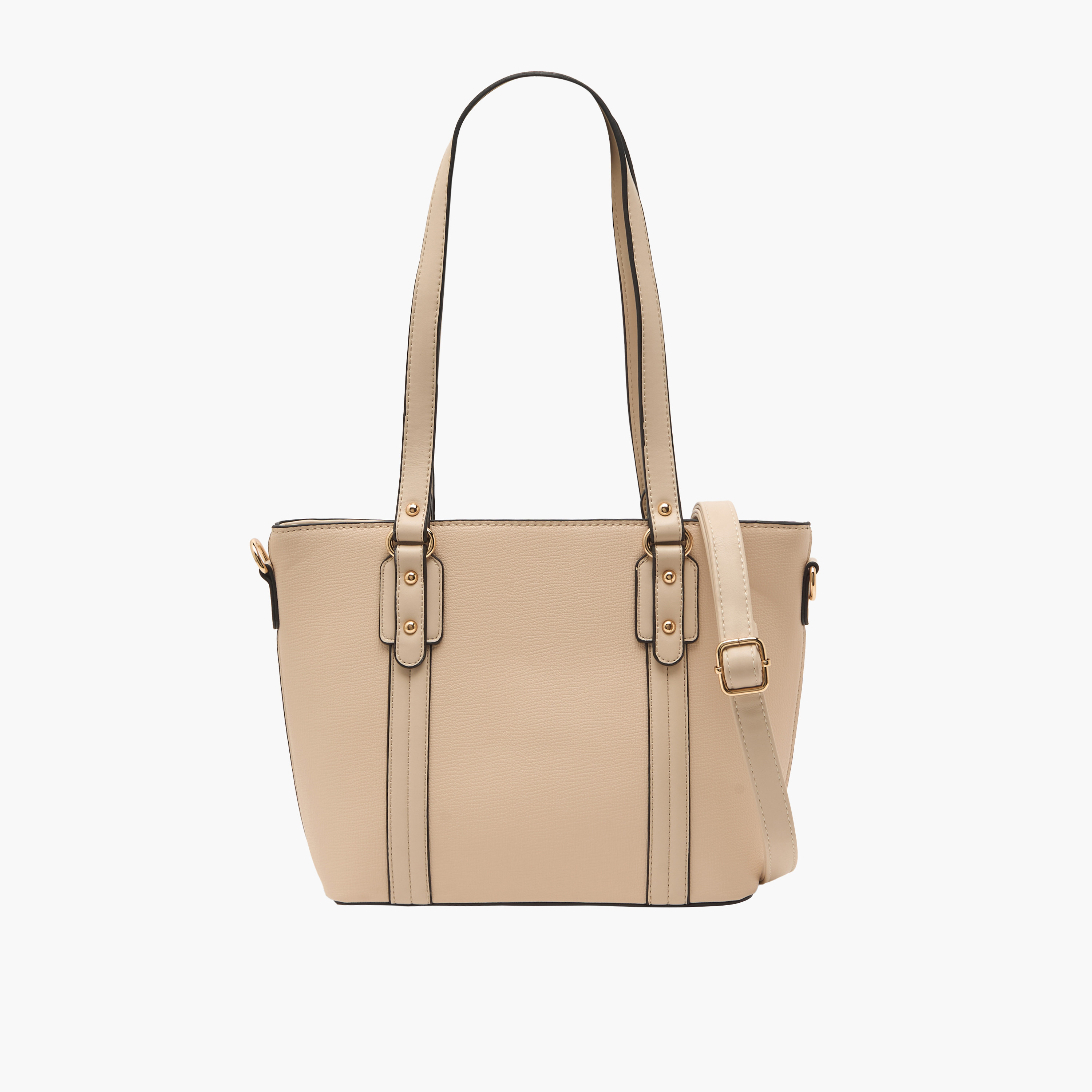 Sasha Textured Tote Bag with Detachable Strap-women-bagsandwallets-handbags-image-1