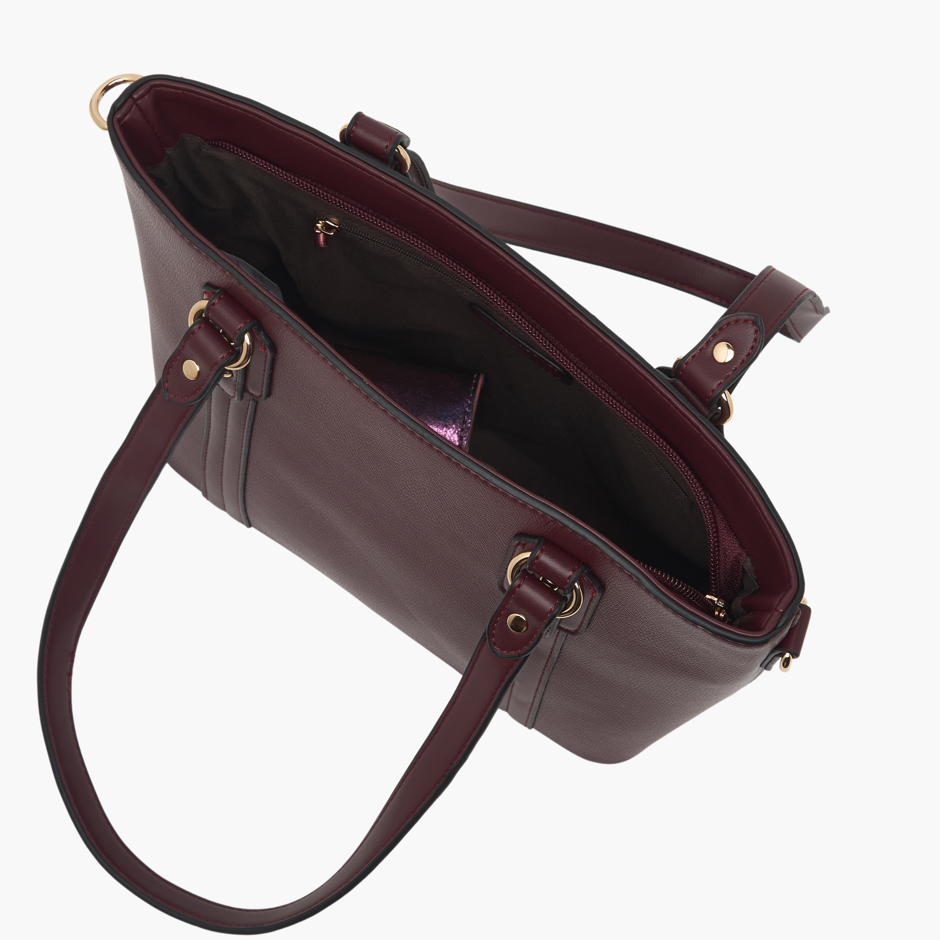 Sasha Textured Tote Bag with Detachable Strap-women-bagsandwallets-handbags-image-7