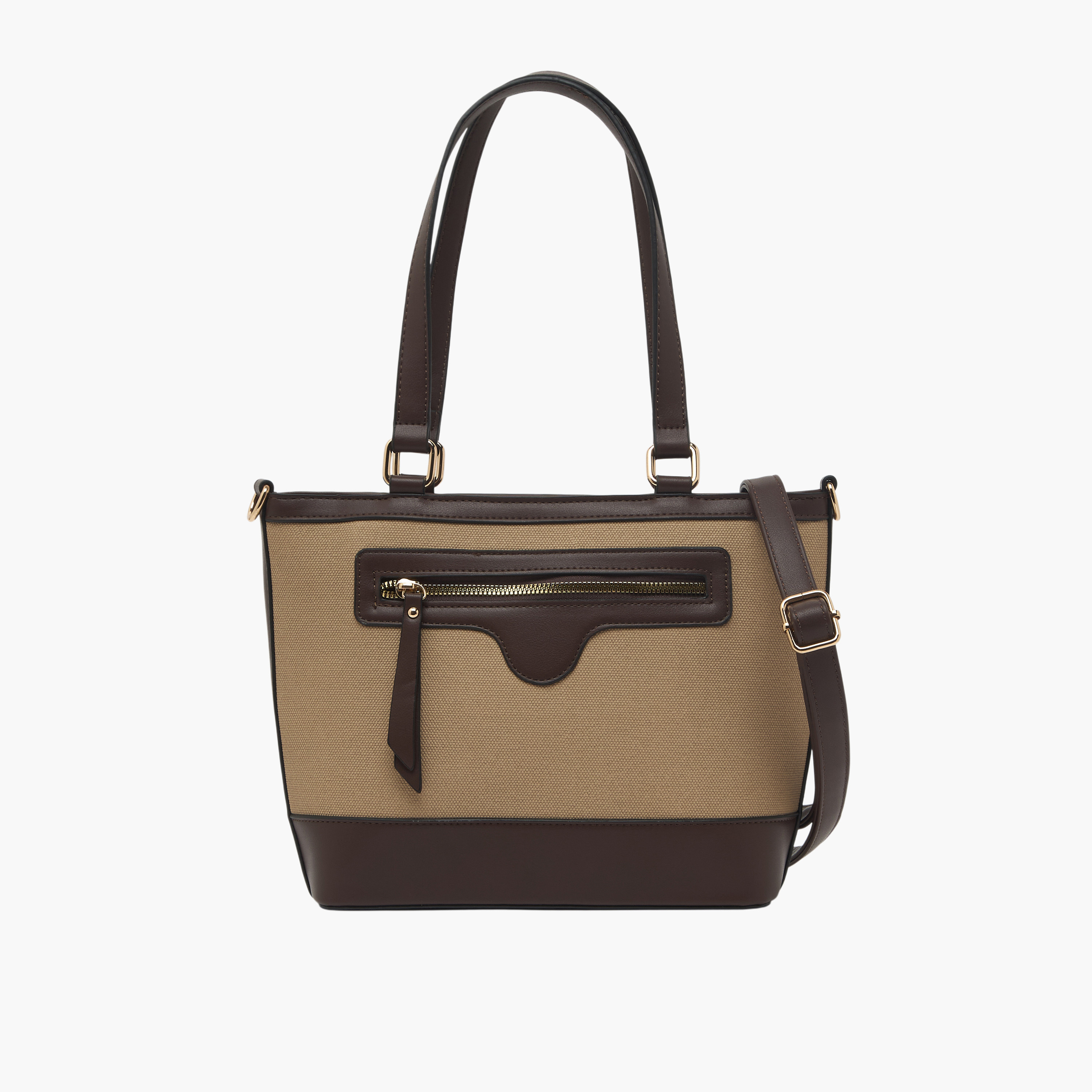 Sasha Textured Tote Bag with Detachable Strap-women-bagsandwallets-handbags-image-1