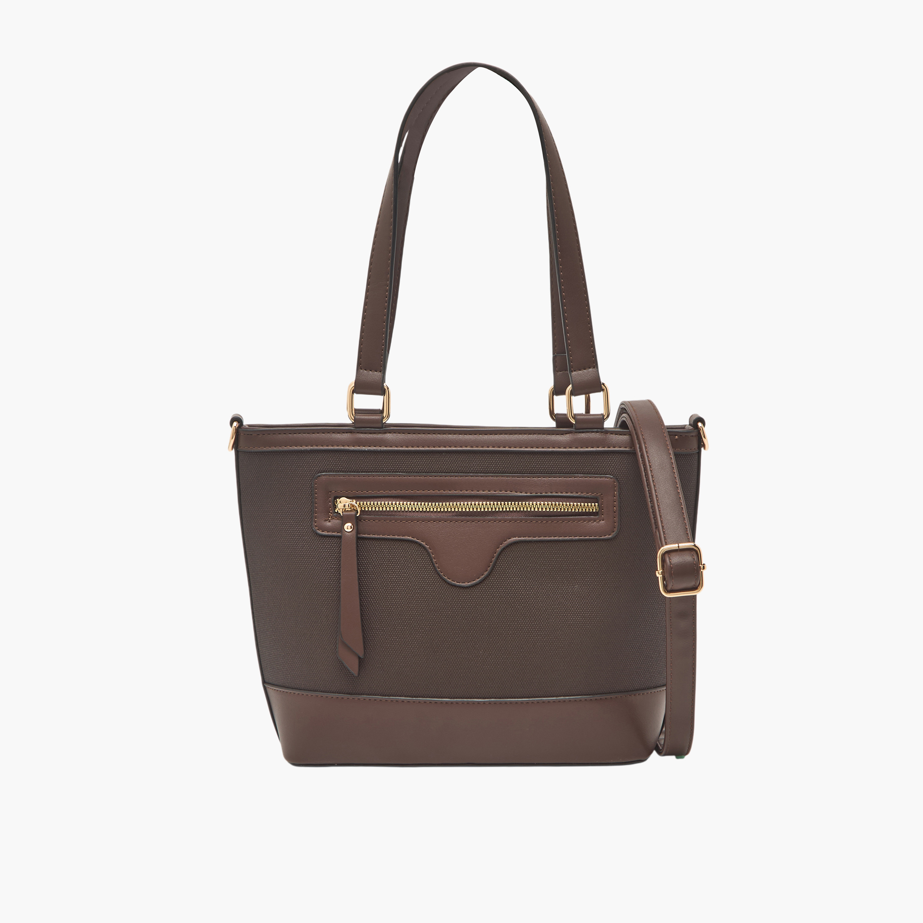 Sasha Textured Tote Bag with Detachable Strap-women-bagsandwallets-handbags-image-1