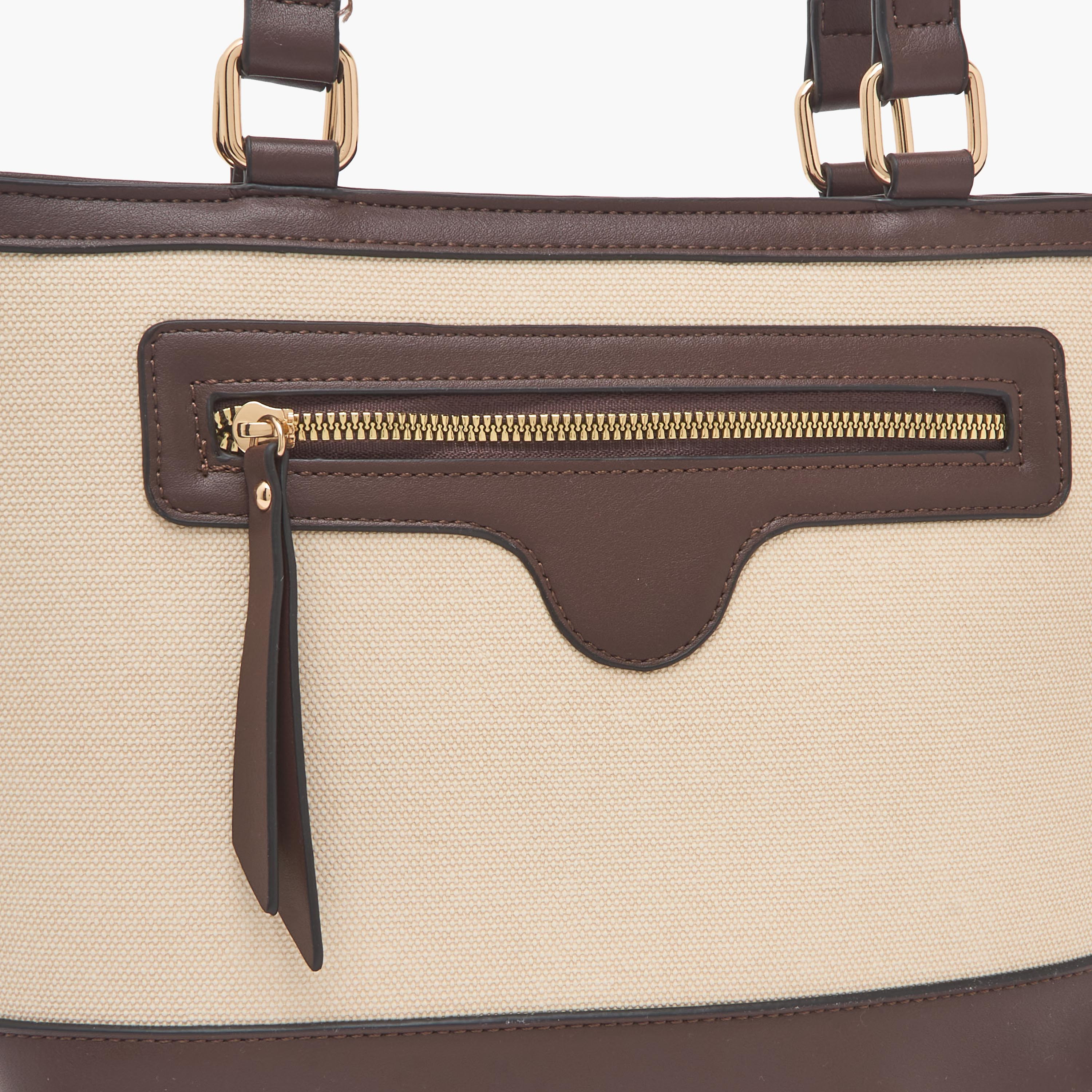 Sasha Textured Tote Bag with Detachable Strap-women-bagsandwallets-handbags-image-4