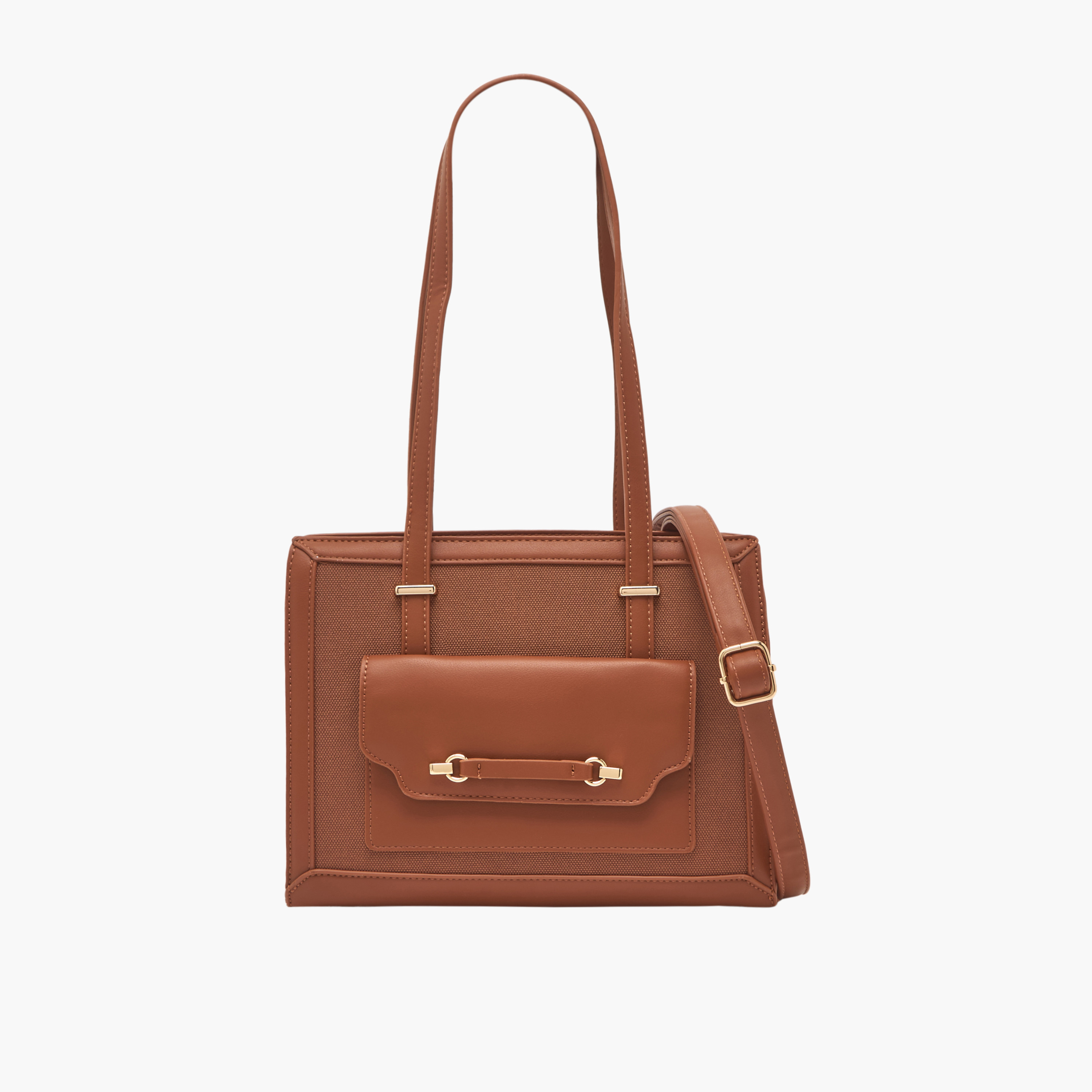 شنطة توت بارزة الملمس بحزام قابل للفصل من ساشا-women-bagsandwallets-handbags-image-1