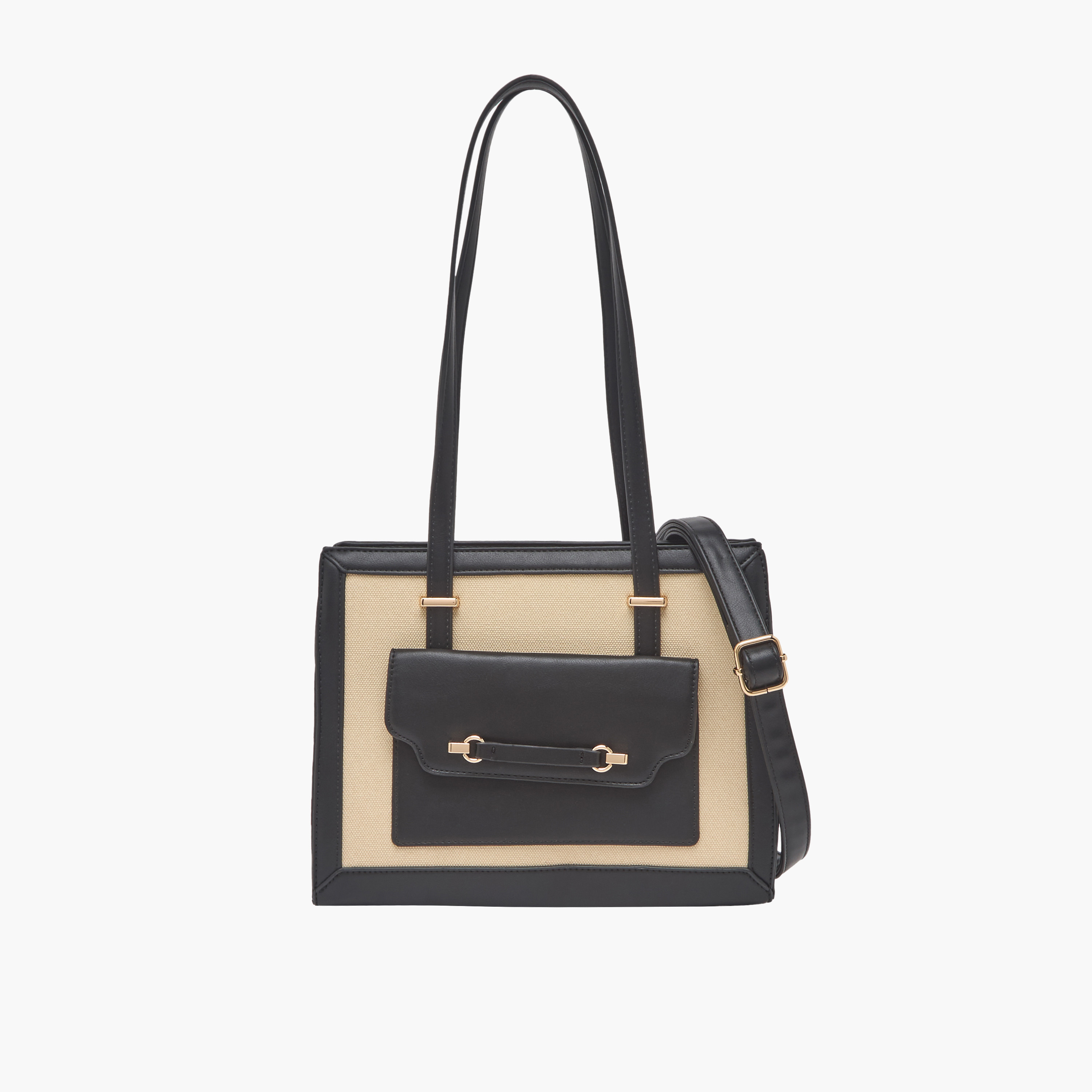 Sasha Textured Tote Bag with Detachable Strap-women-bagsandwallets-handbags-image-1