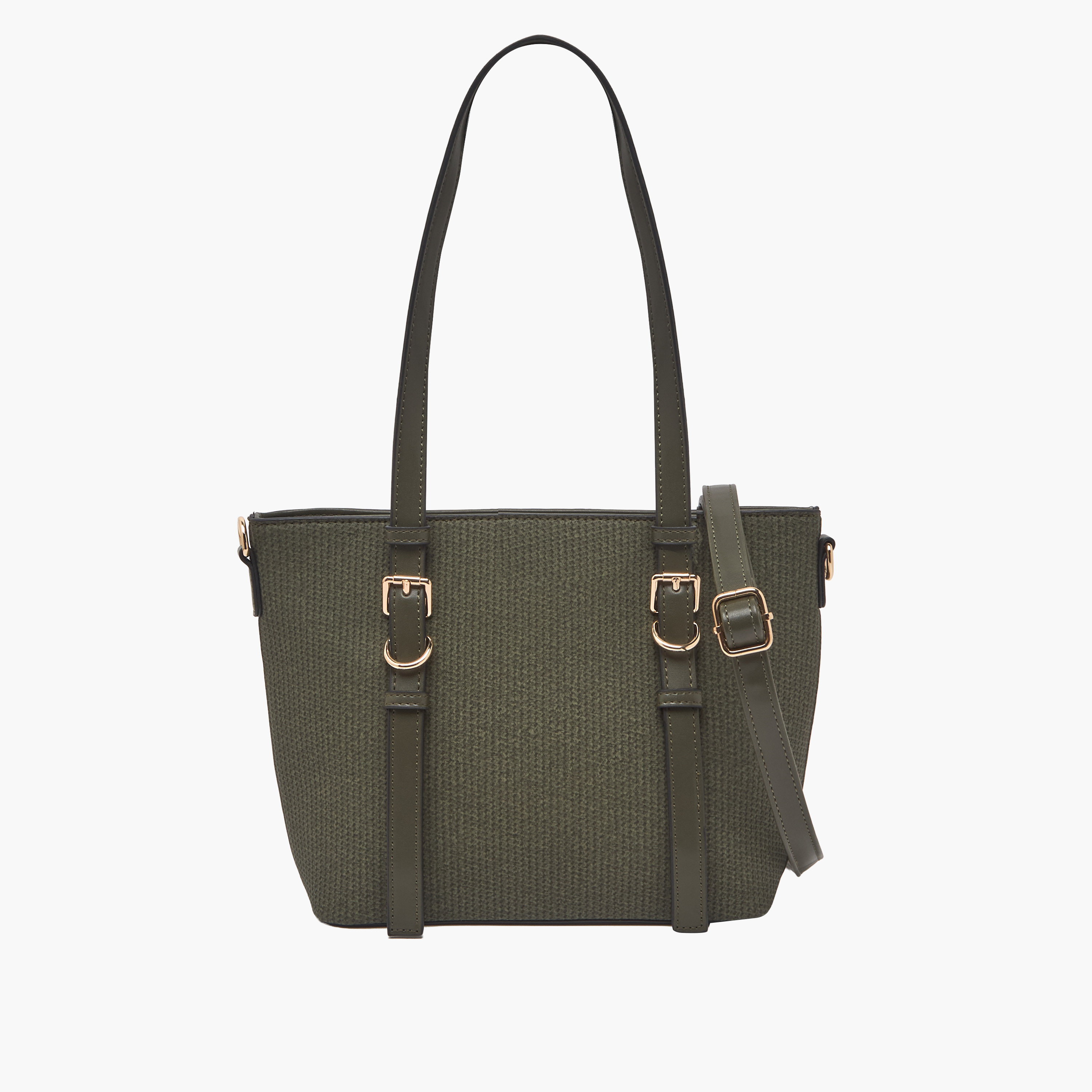 Sasha Textured Tote Bag with Double Handles-women-bagsandwallets-handbags-image-1