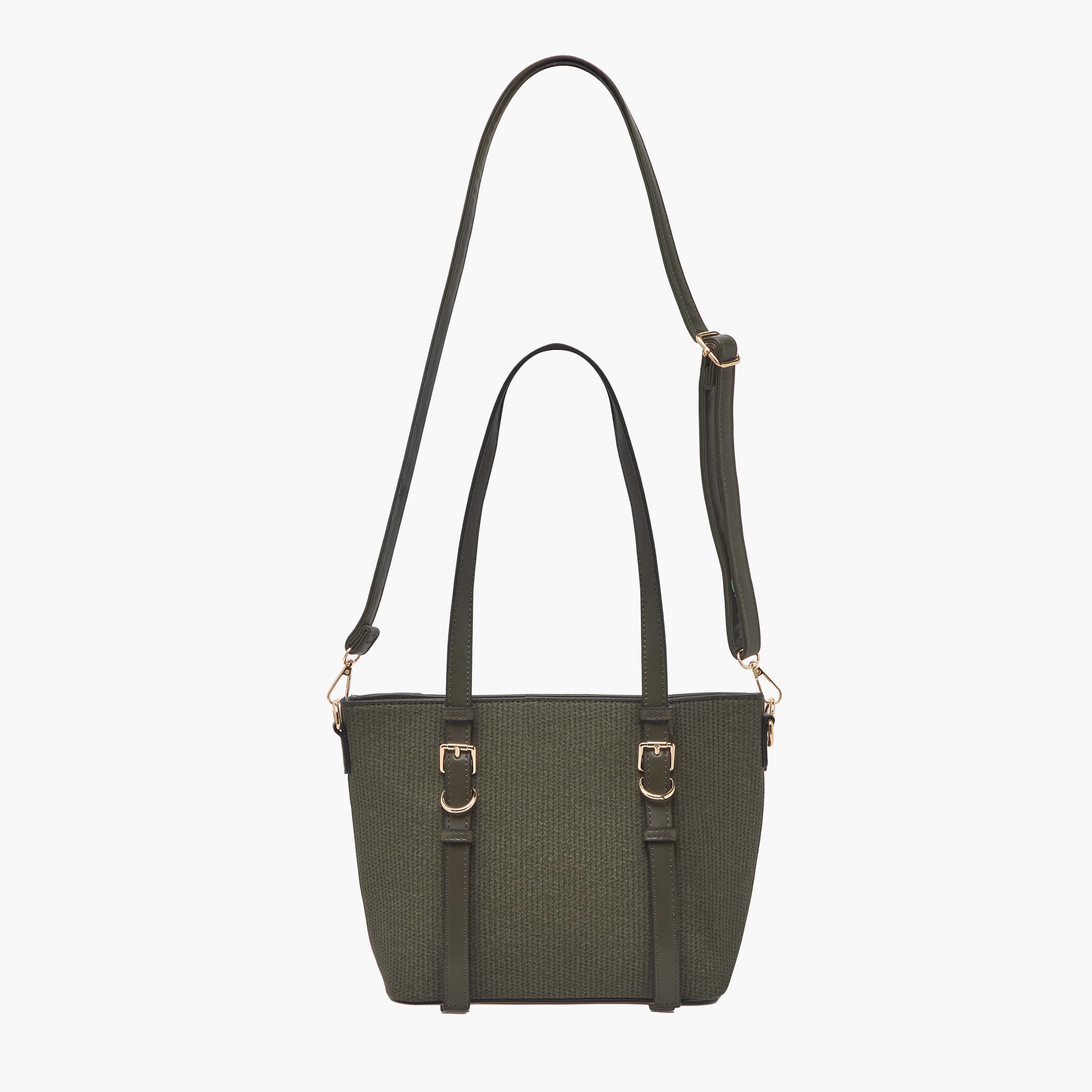Sasha Textured Tote Bag with Double Handles-women-bagsandwallets-handbags-image-2