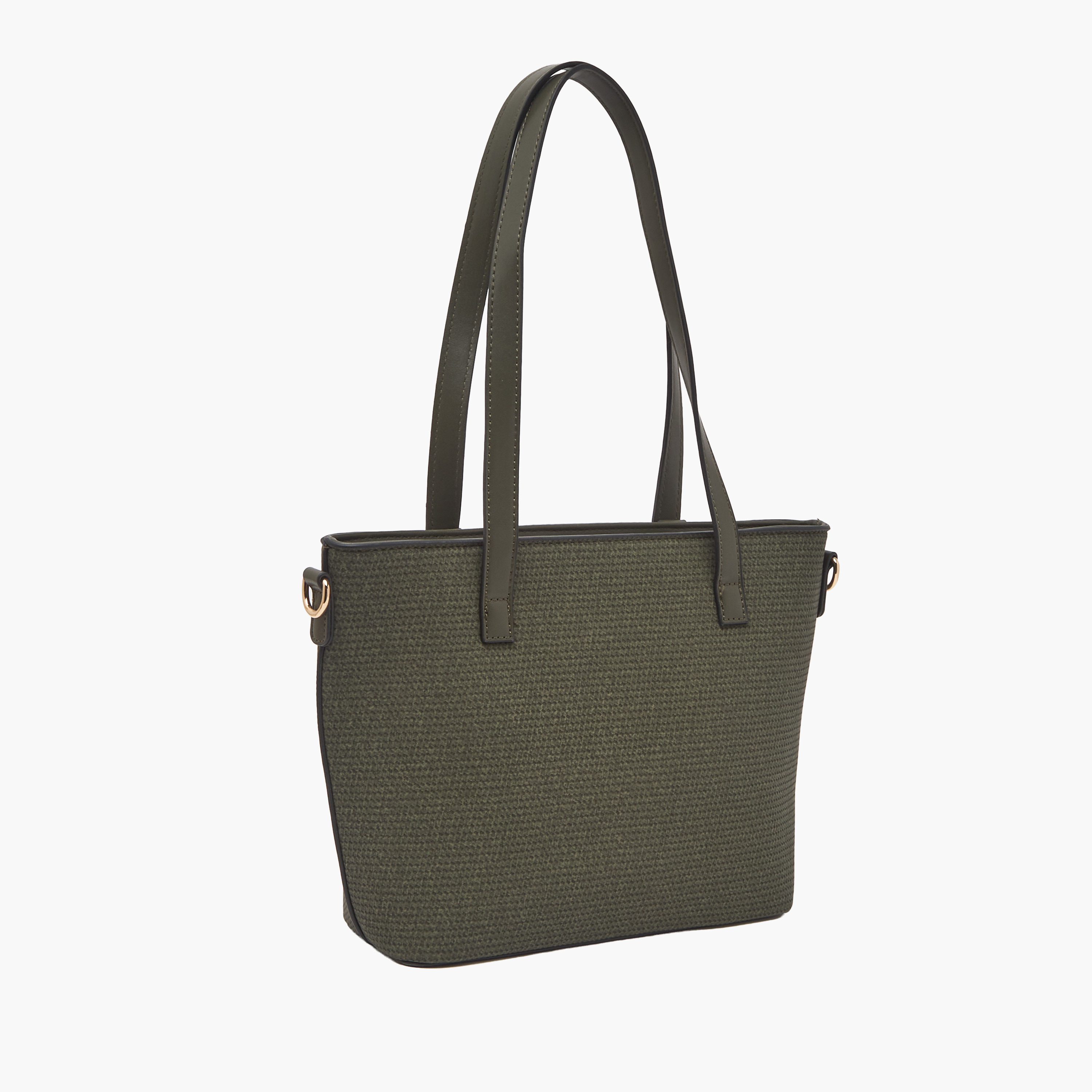 Sasha Textured Tote Bag with Double Handles-women-bagsandwallets-handbags-image-3