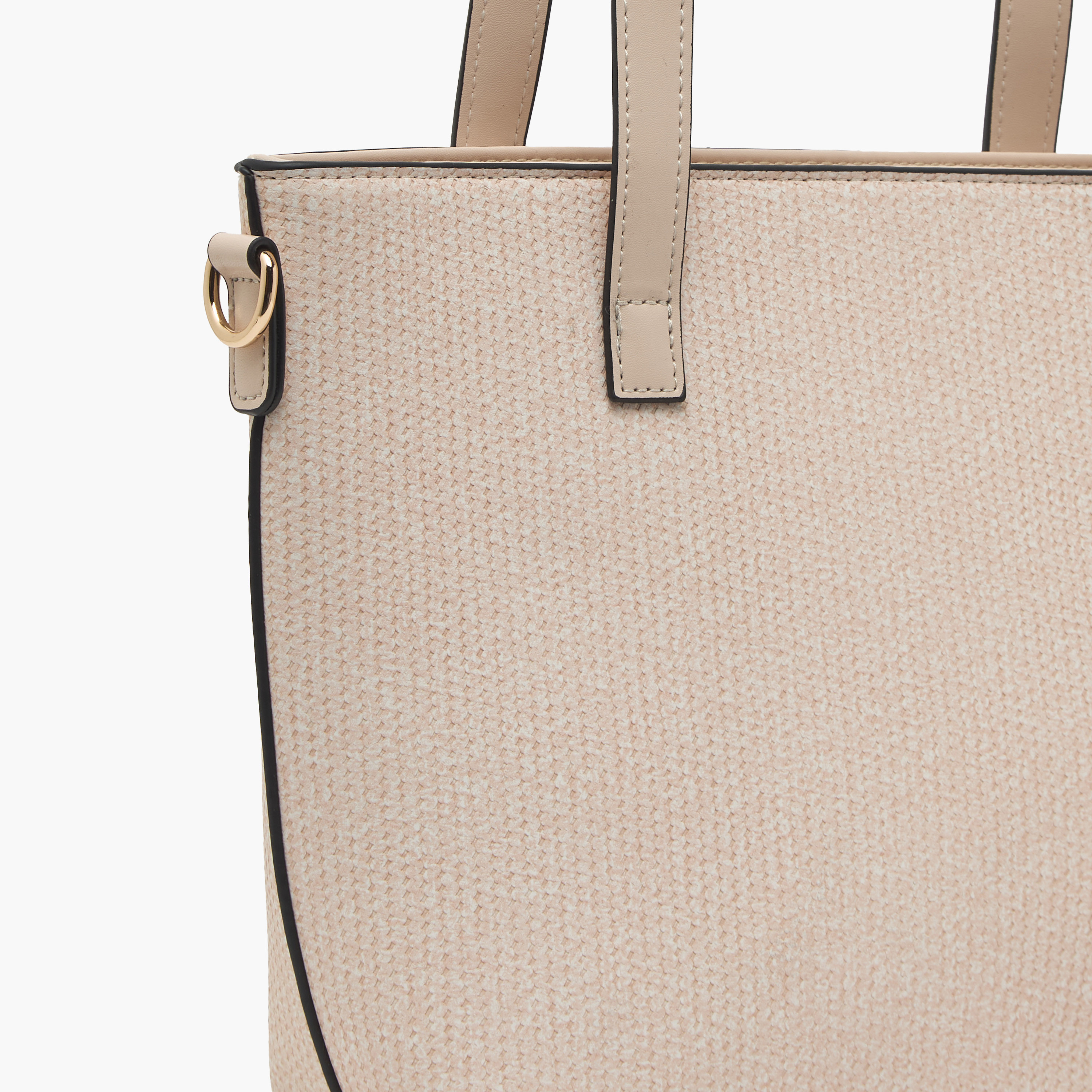 Sasha Textured Tote Bag with Double Handles-women-bagsandwallets-handbags-image-5