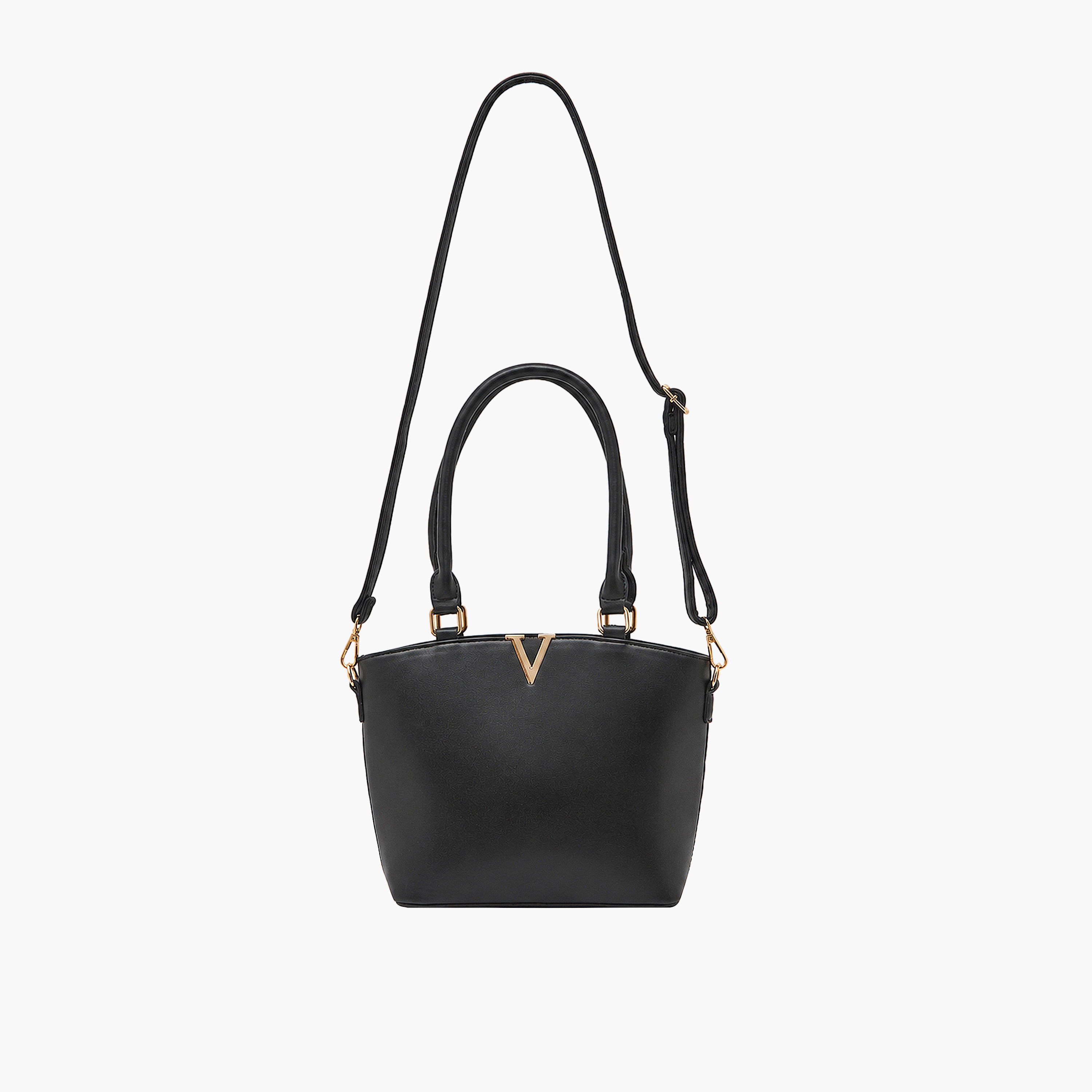 Sasha Metallic Accent Tote Bag with Shoulder Strap-women-bagsandwallets-handbags-image-2