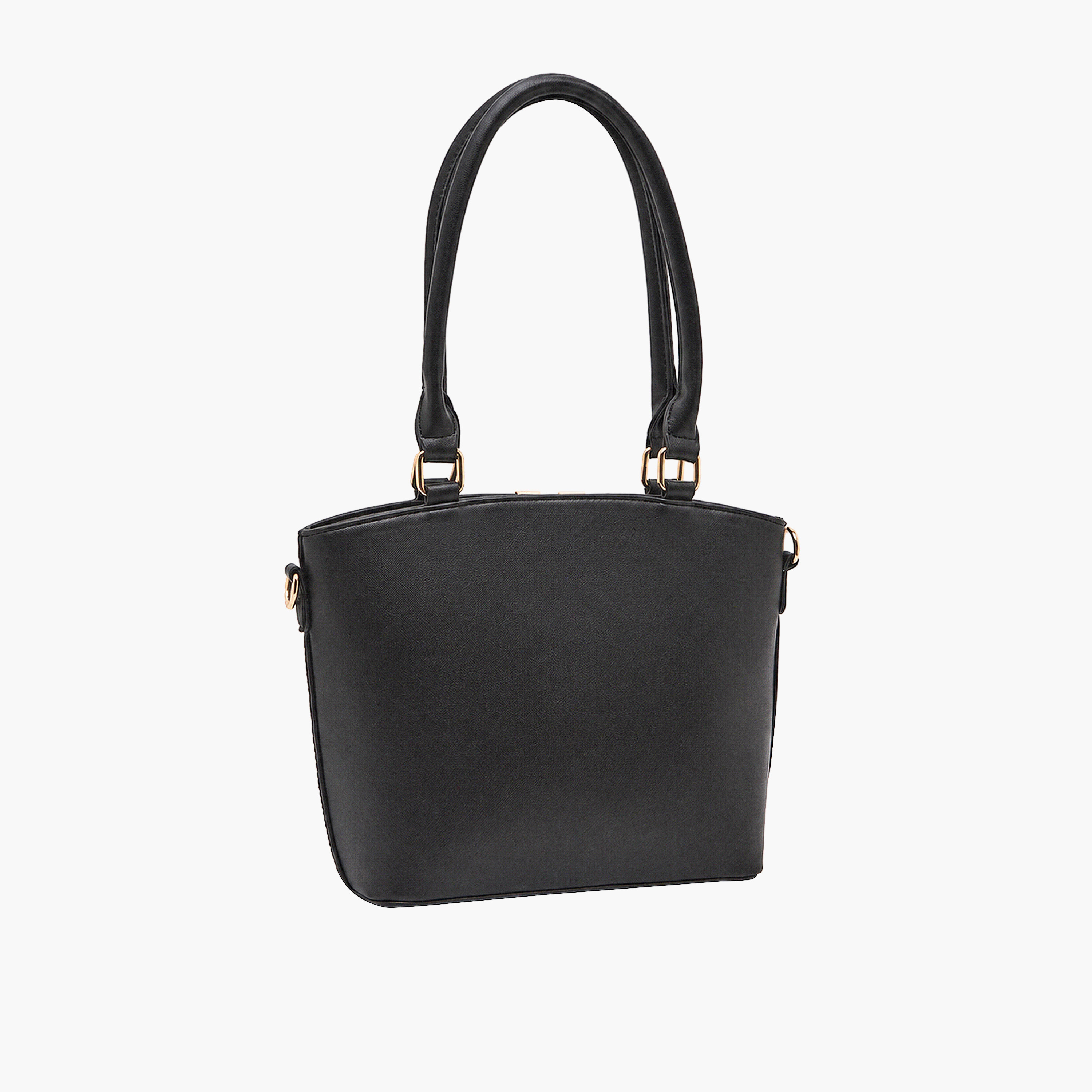 Sasha Metallic Accent Tote Bag with Shoulder Strap-women-bagsandwallets-handbags-image-3