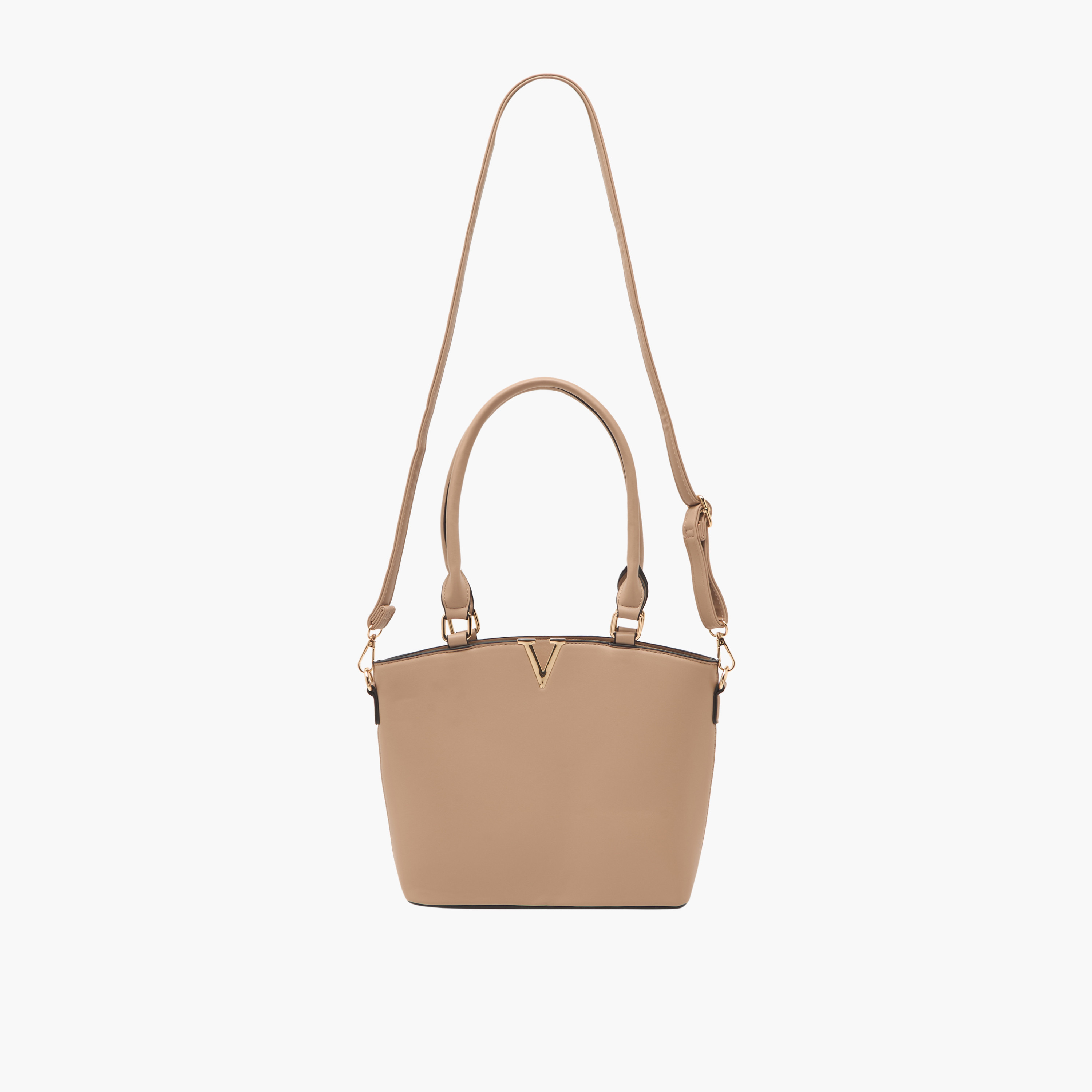 Sasha Metallic Accent Tote Bag with Shoulder Strap-women-bagsandwallets-handbags-image-2