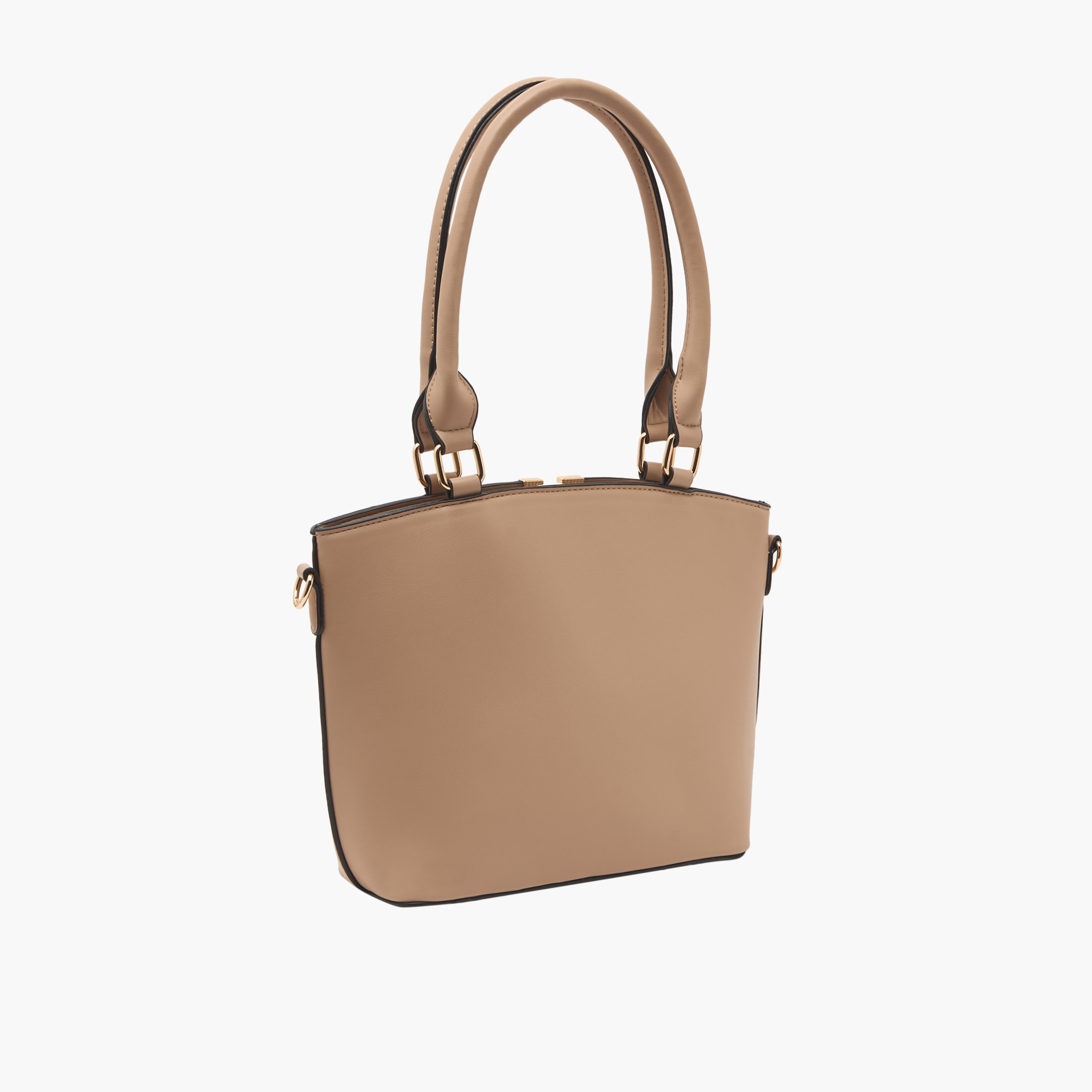 Sasha Metallic Accent Tote Bag with Shoulder Strap-women-bagsandwallets-handbags-image-3
