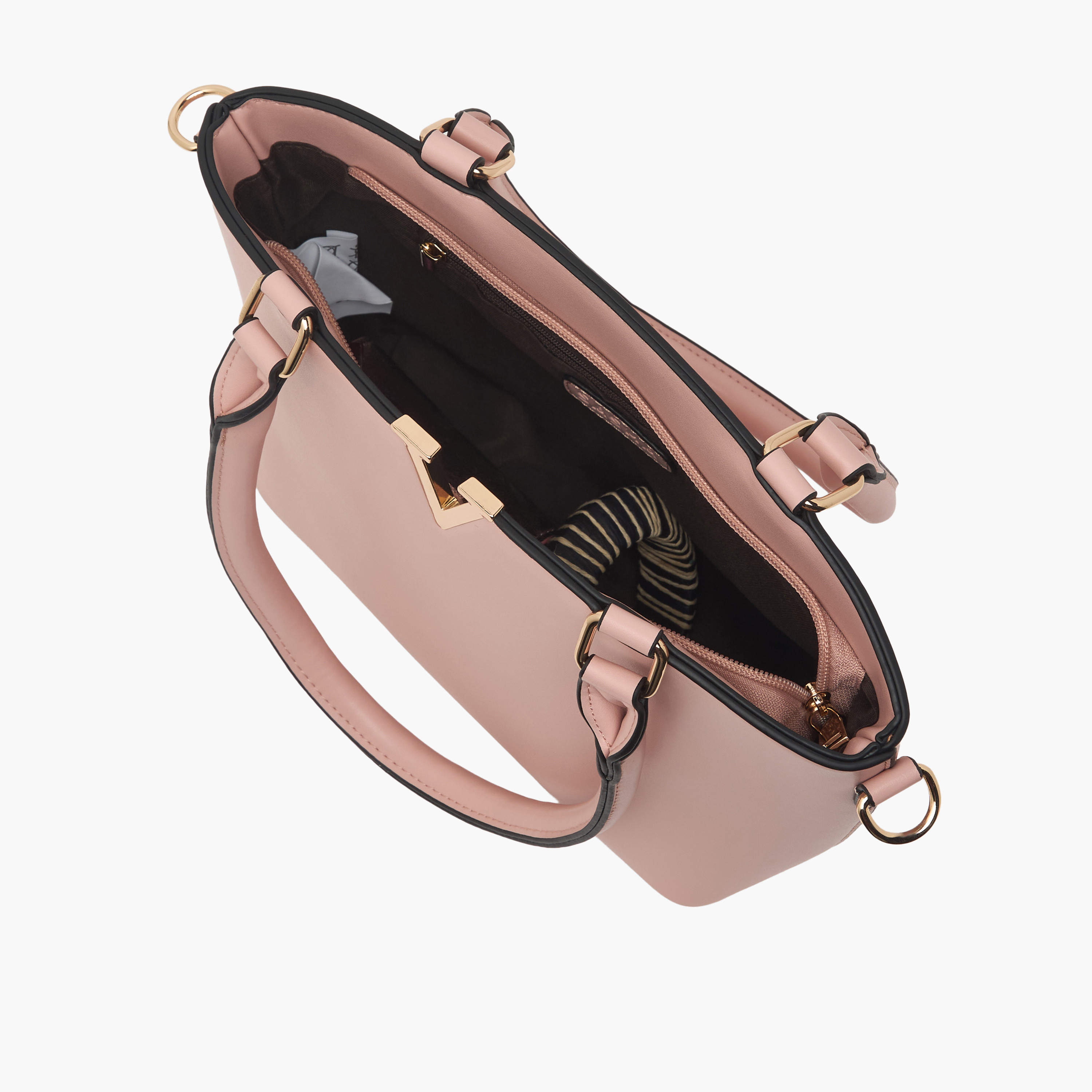 شنطة توت بزينة ميتاليك وحزام كتف من ساشا-women-bagsandwallets-handbags-image-7