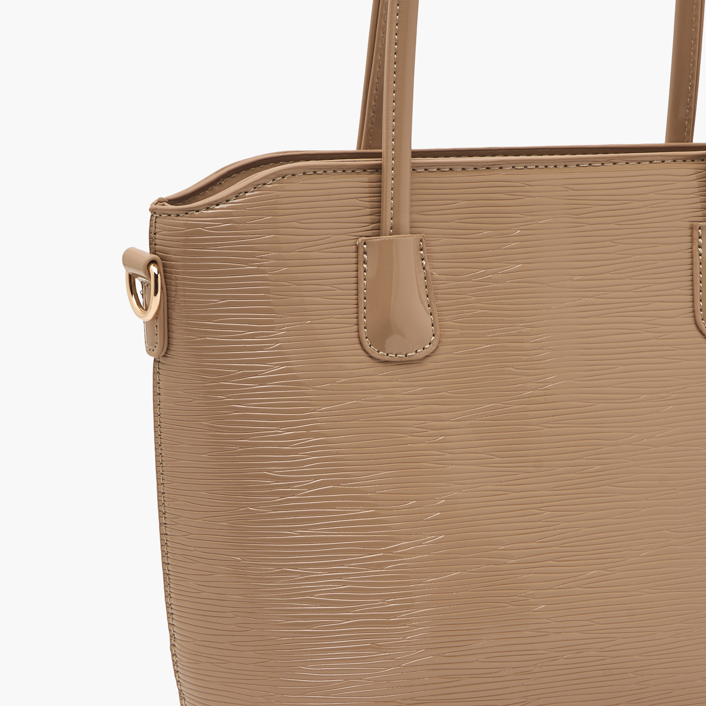 Sasha Textured Tote Bag with Detachable Strap-women-bagsandwallets-handbags-image-5