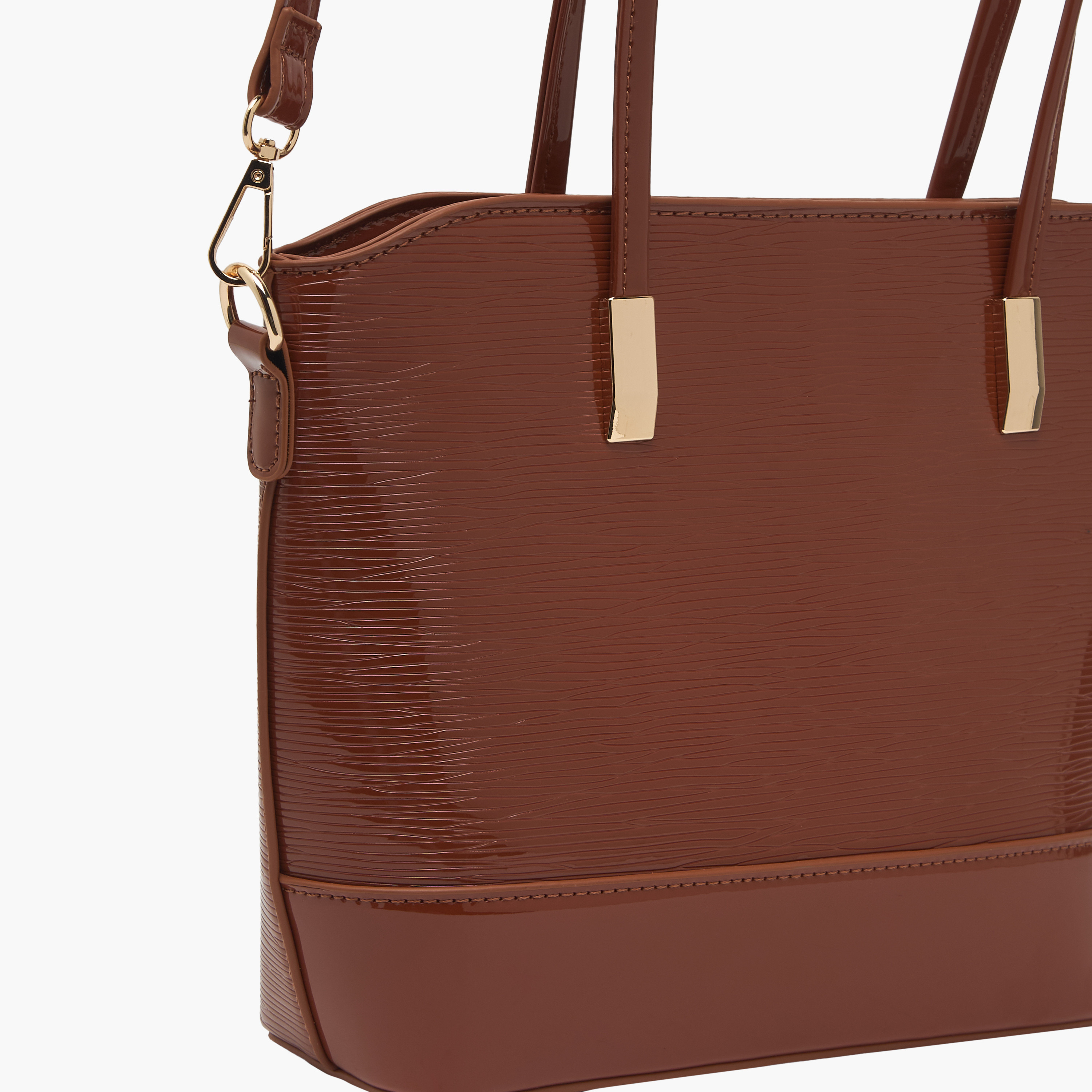 Sasha Textured Tote Bag with Detachable Strap-women-bagsandwallets-handbags-image-4