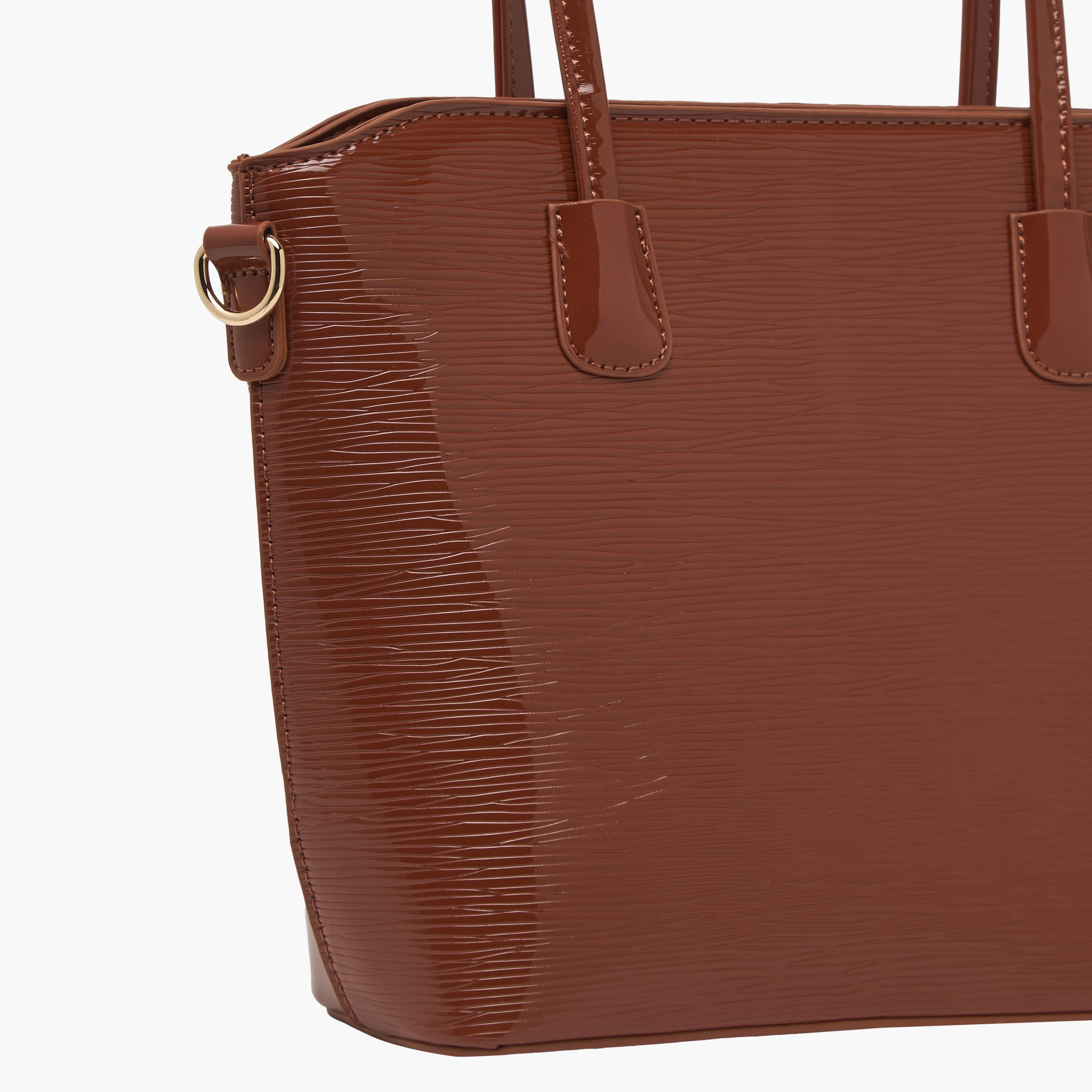 Sasha Textured Tote Bag with Detachable Strap-women-bagsandwallets-handbags-image-5