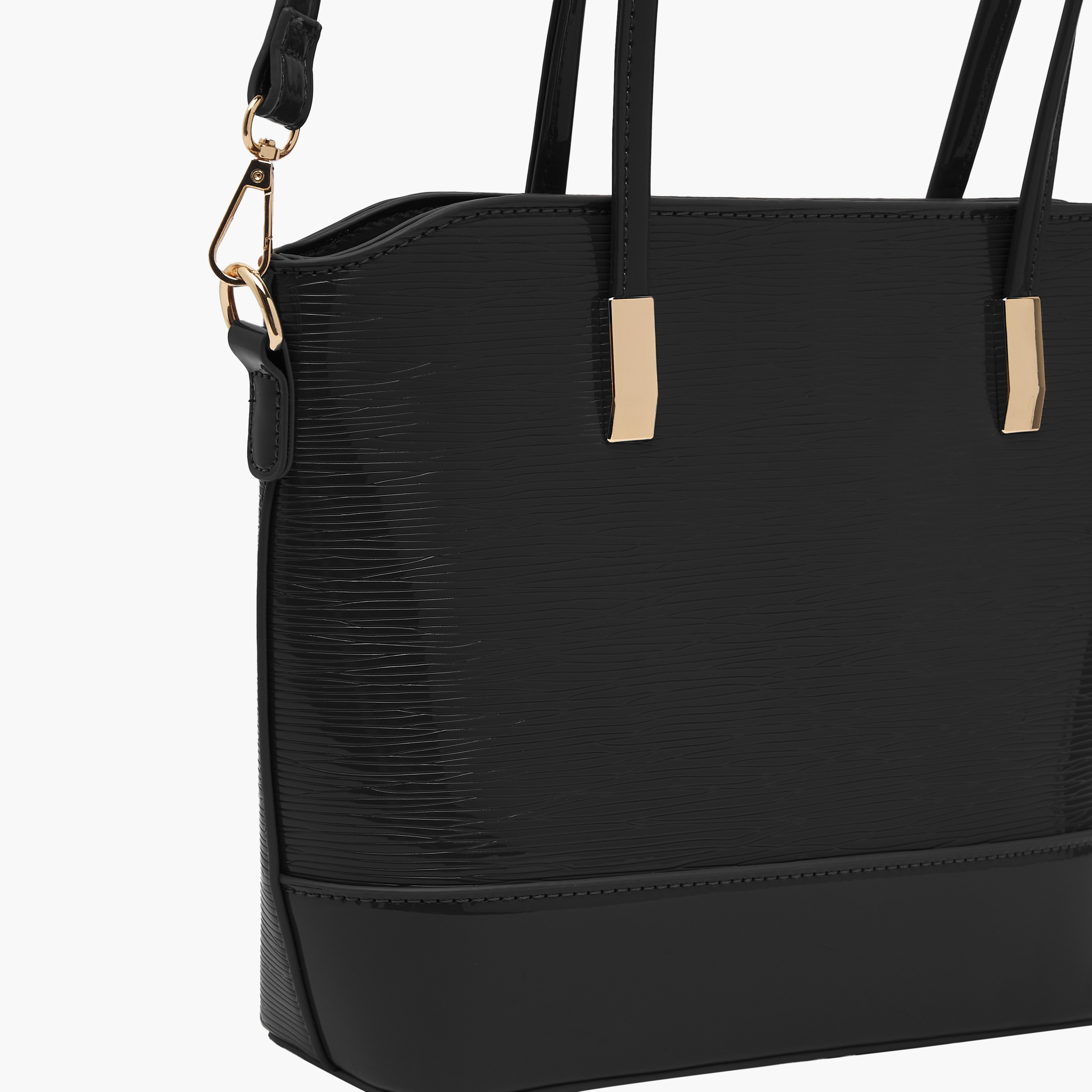 Sasha Textured Tote Bag with Detachable Strap-women-bagsandwallets-handbags-image-4