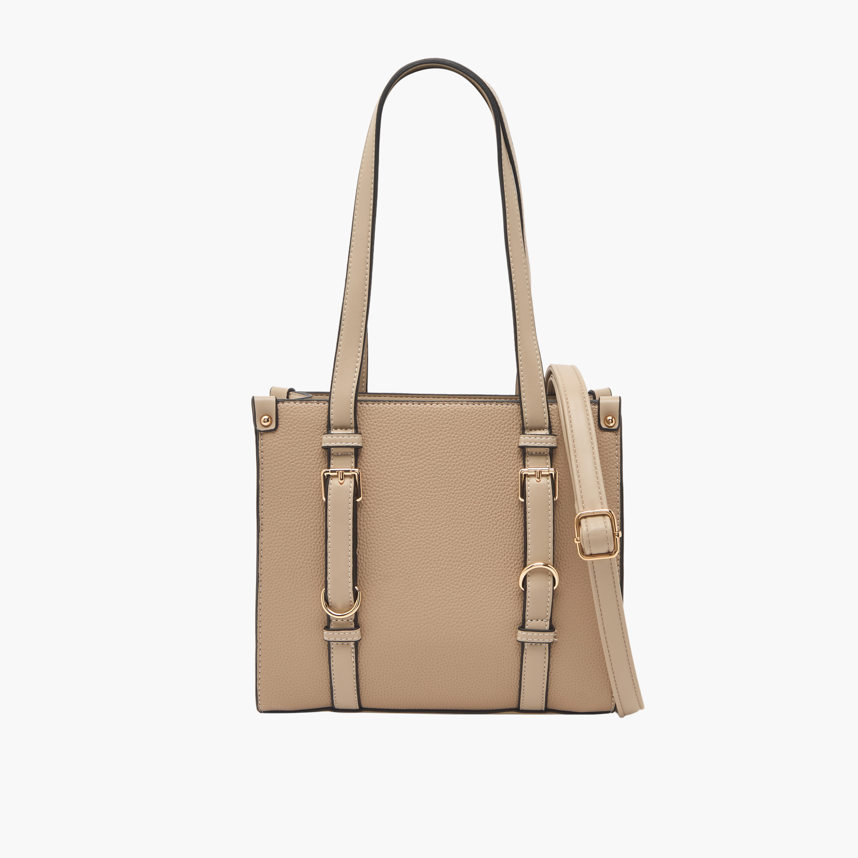 Sasha Textured Tote Bag with Detachable Strap-women-bagsandwallets-handbags-image-1
