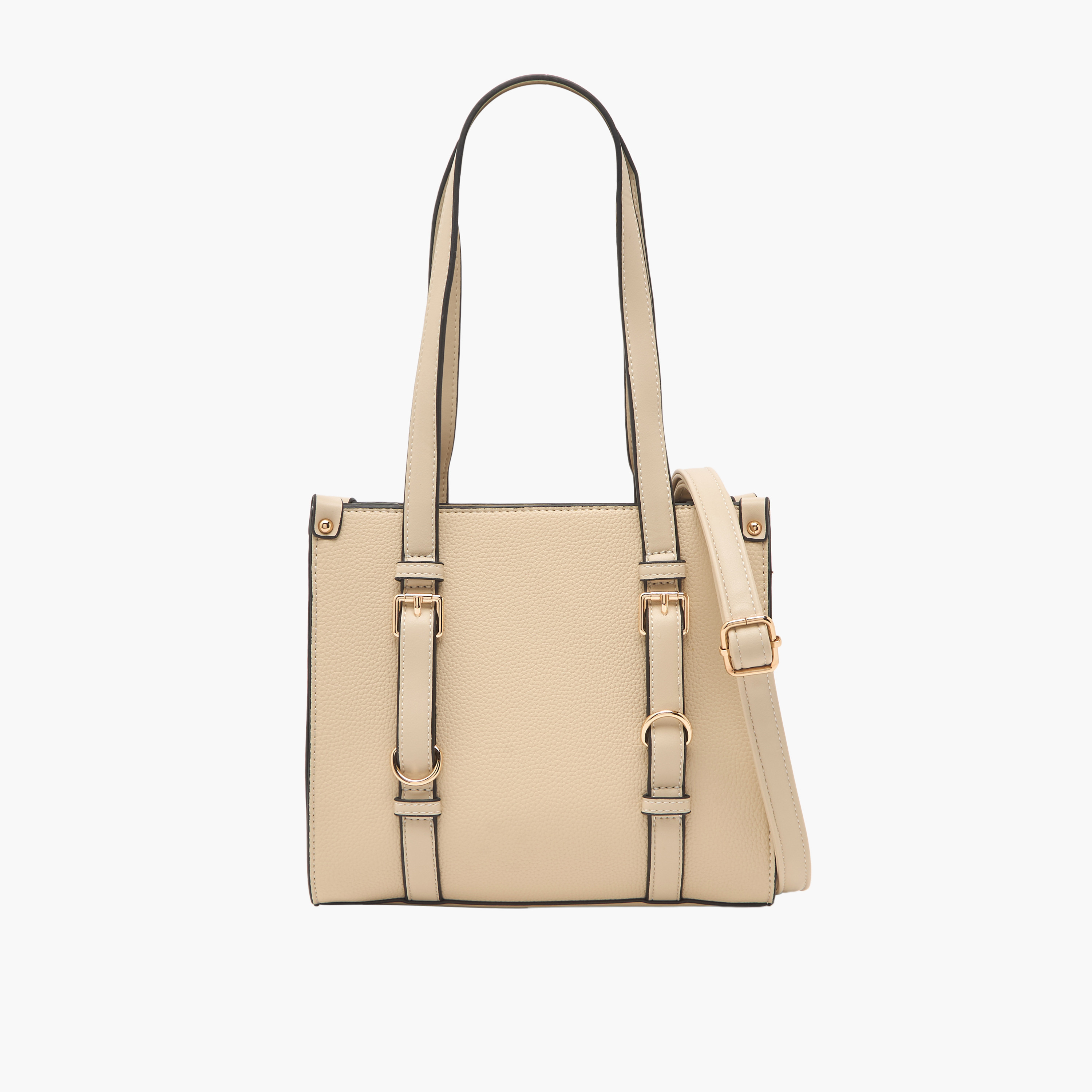 Sasha Textured Tote Bag with Detachable Strap-women-bagsandwallets-handbags-image-1