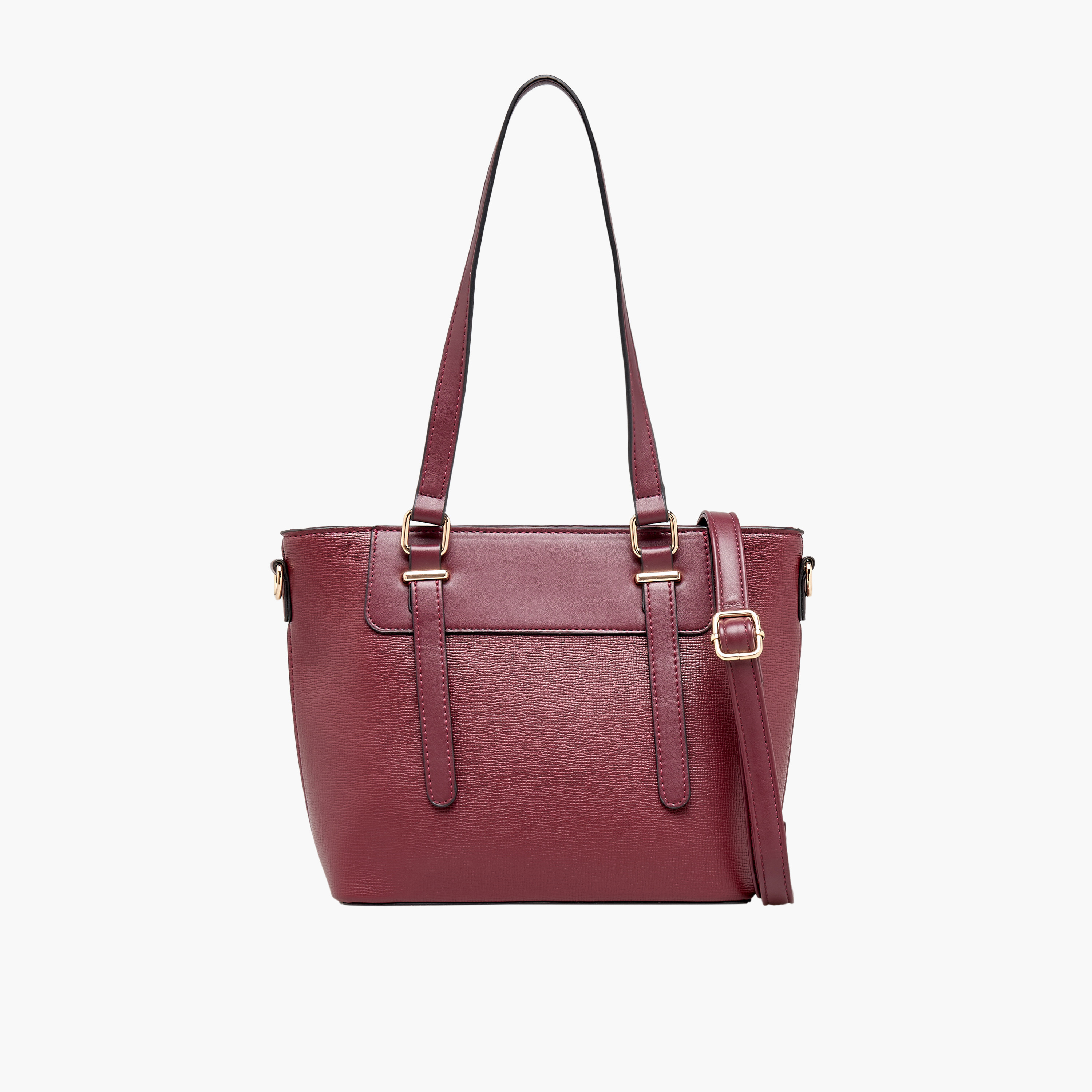 Sasha Textured Tote Bag with Detachable Strap-women-bagsandwallets-handbags-image-1