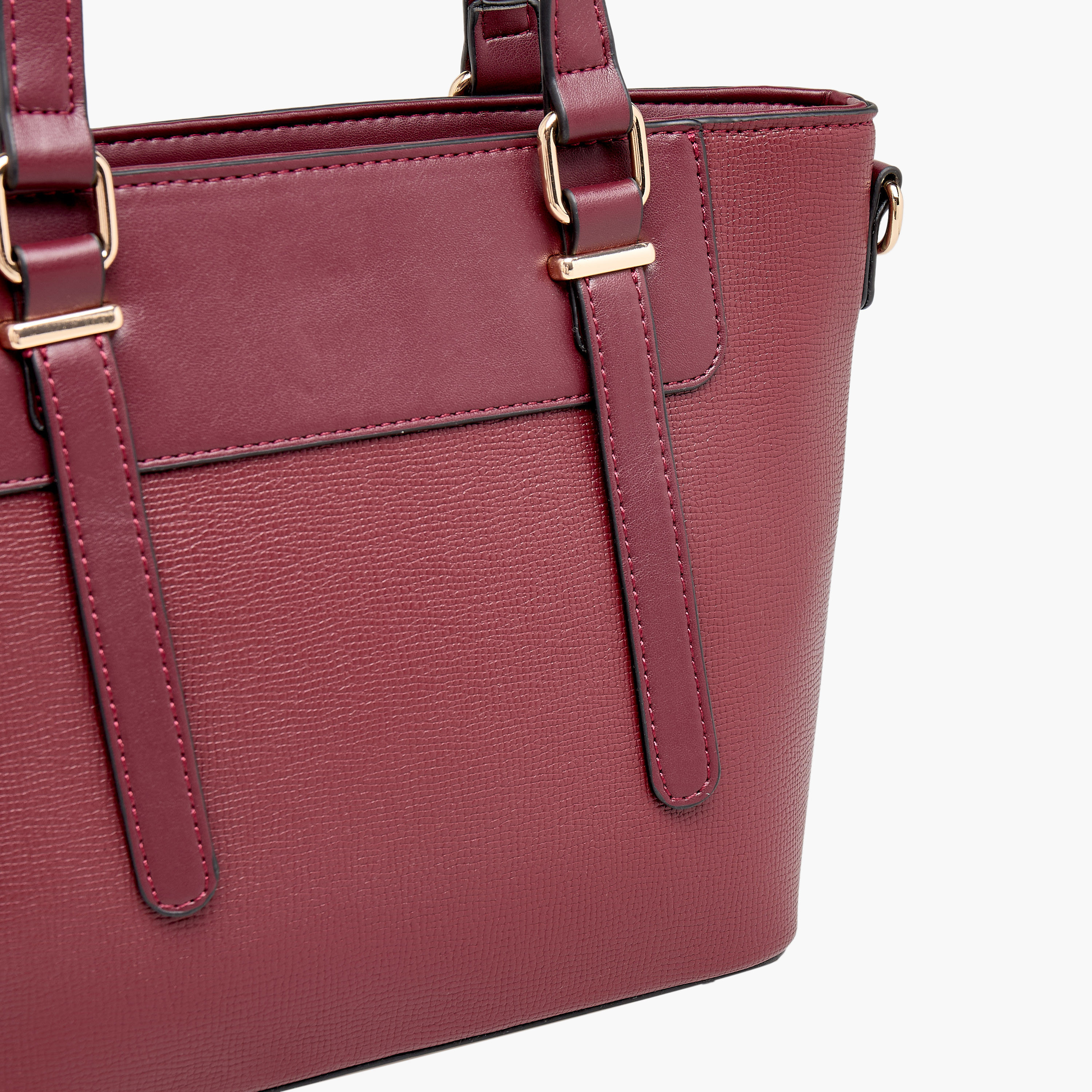 Sasha Textured Tote Bag with Detachable Strap-women-bagsandwallets-handbags-image-5