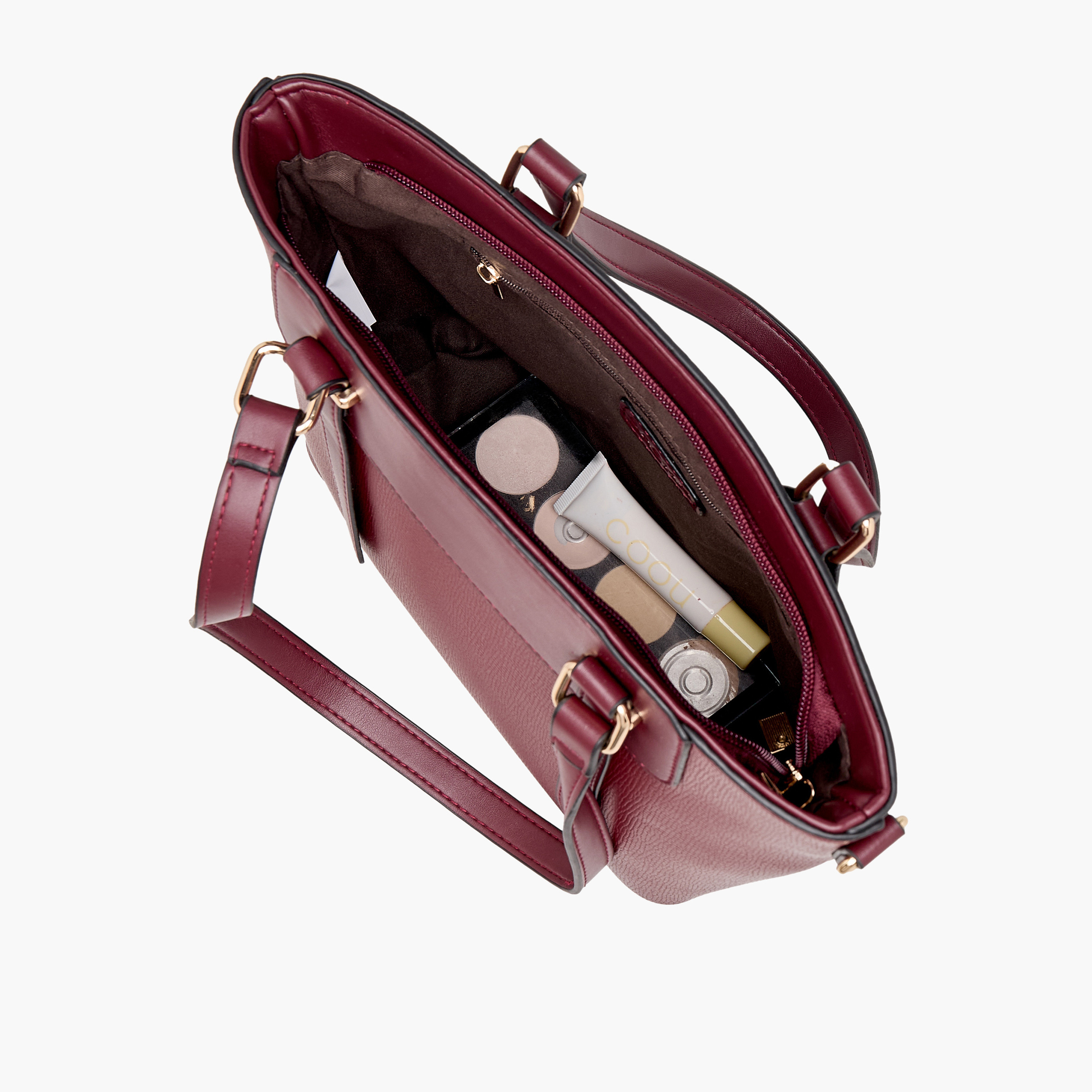 Sasha Textured Tote Bag with Detachable Strap-women-bagsandwallets-handbags-image-8