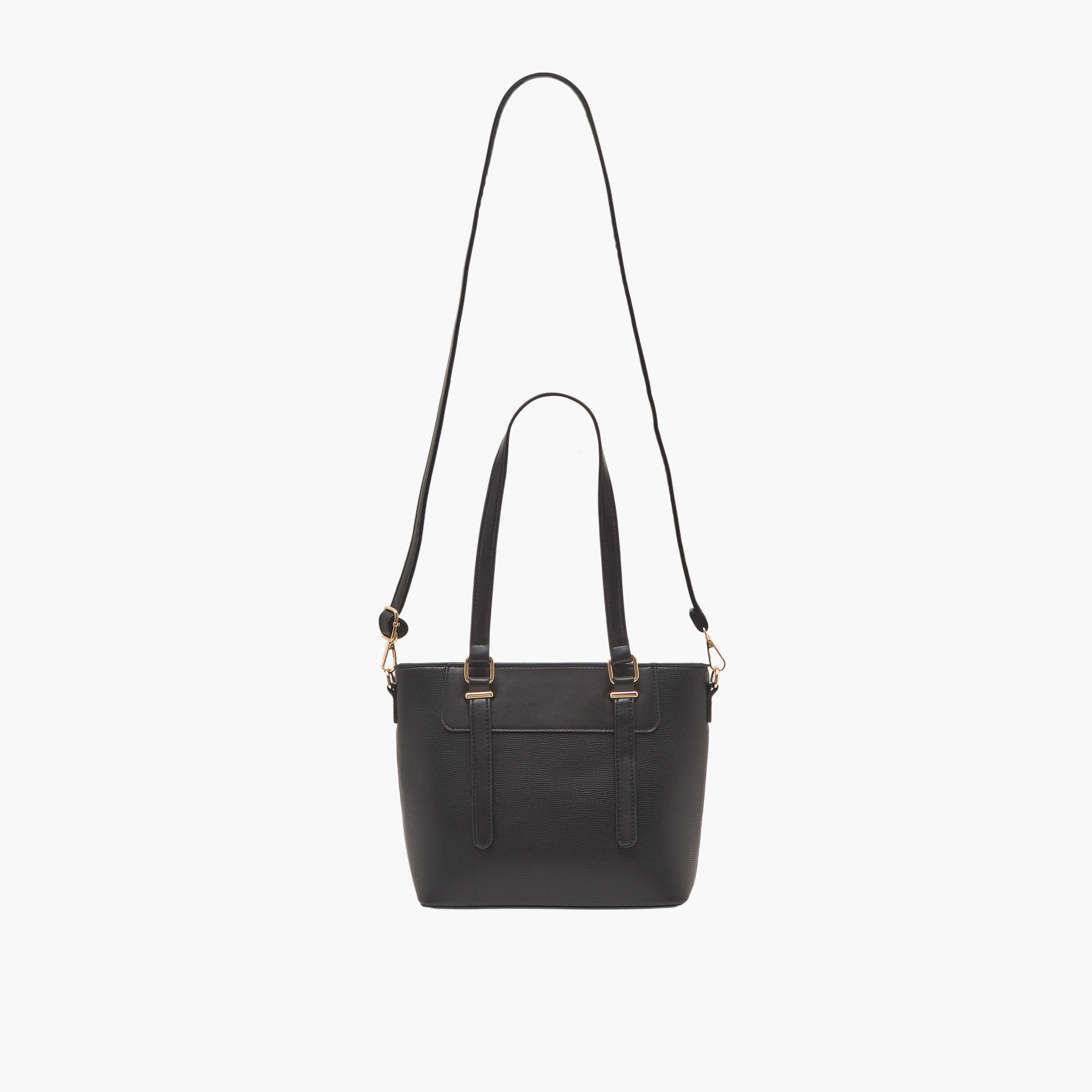 Sasha Textured Tote Bag with Detachable Strap-women-bagsandwallets-handbags-image-2