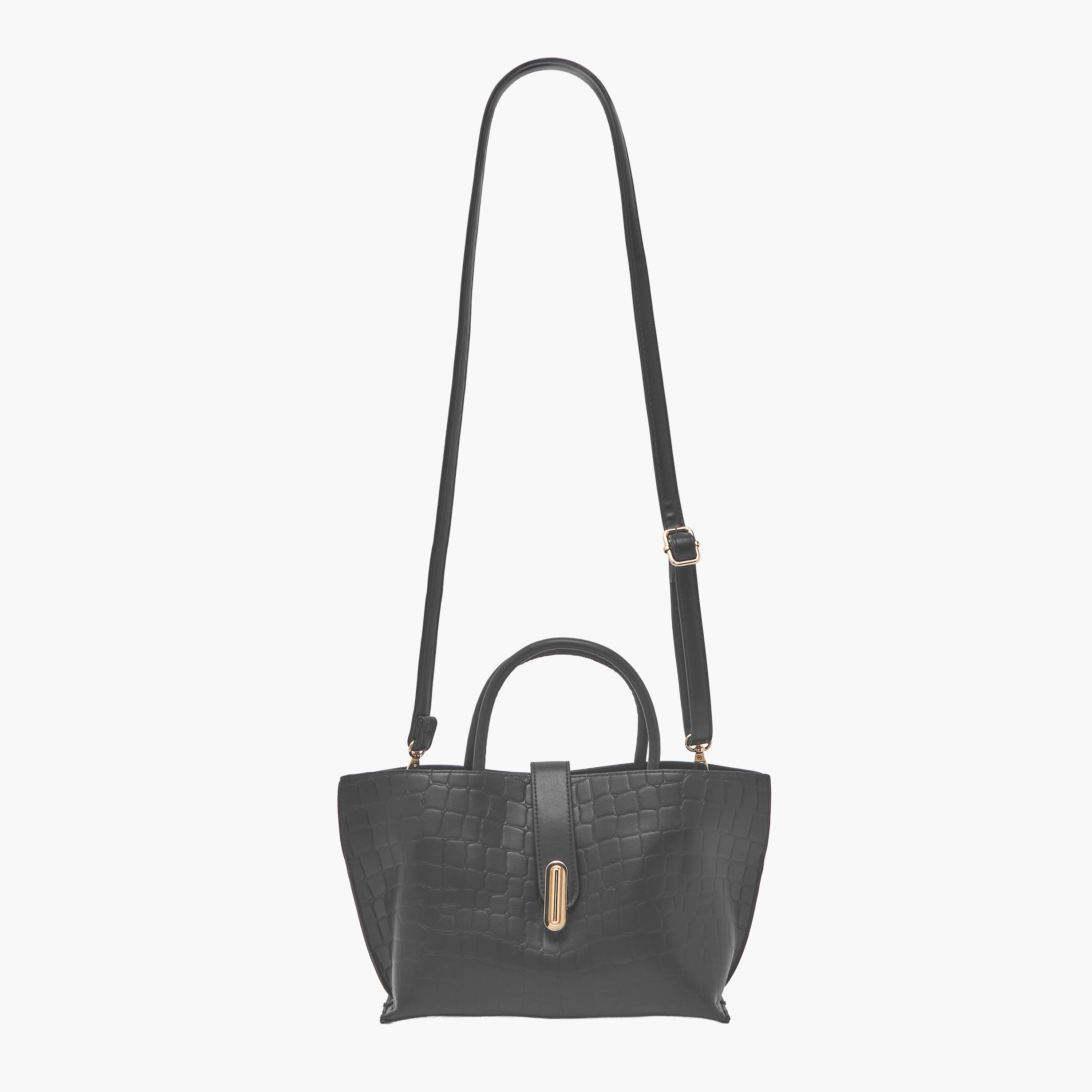 Sasha Textured Tote Bag with Detachable Strap-women-bagsandwallets-handbags-image-2