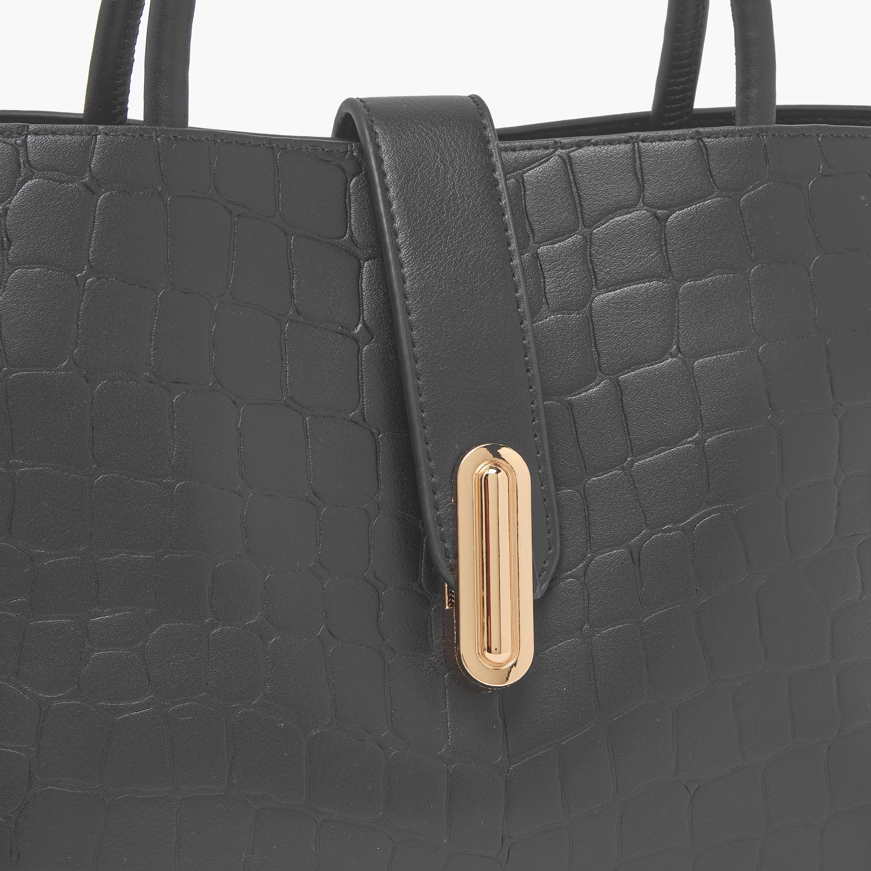 Sasha Textured Tote Bag with Detachable Strap-women-bagsandwallets-handbags-image-4