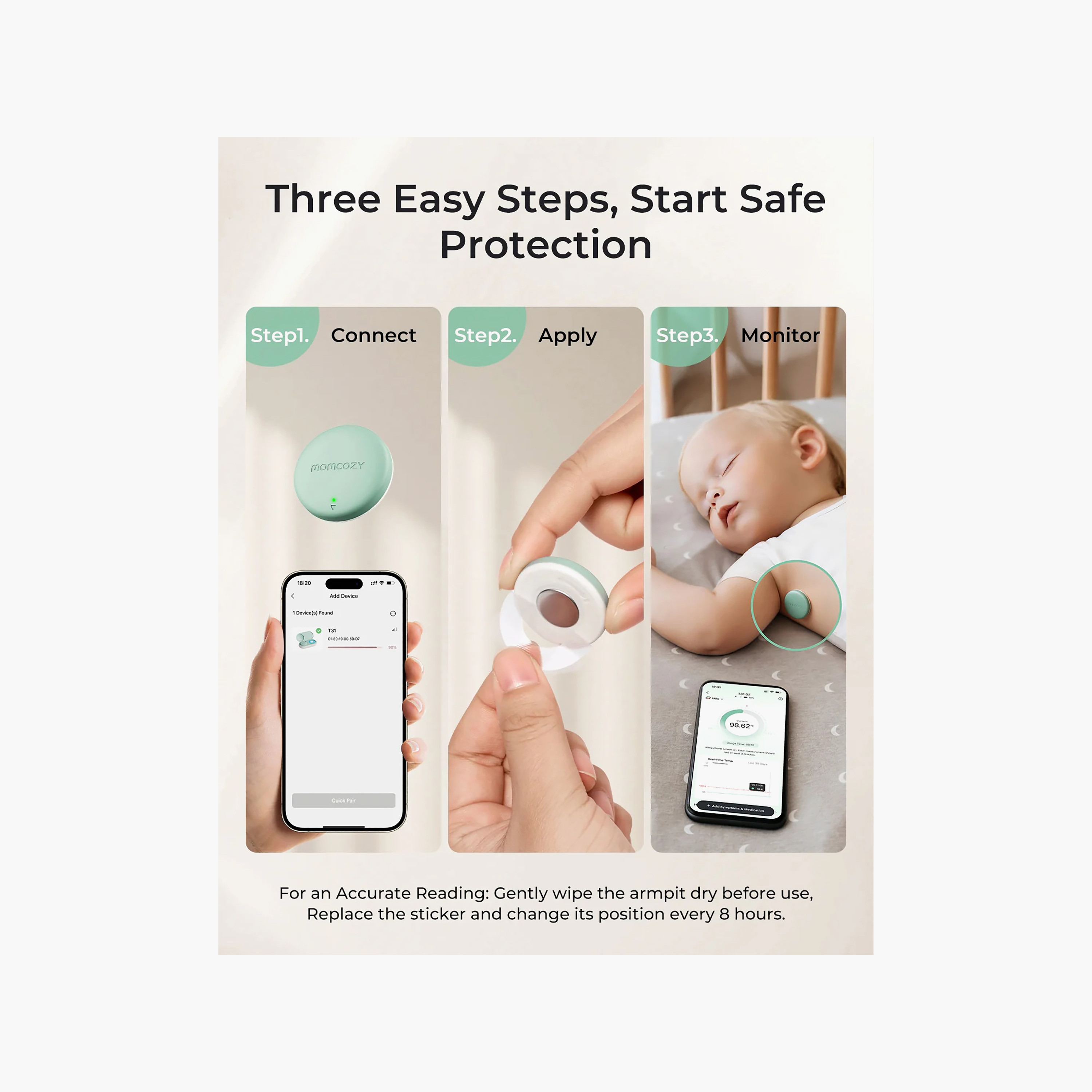 Momcozy Wearable Smart Thermometer with App Monitoring-baby-healthandsafety-thermometersandaspirators-image-13