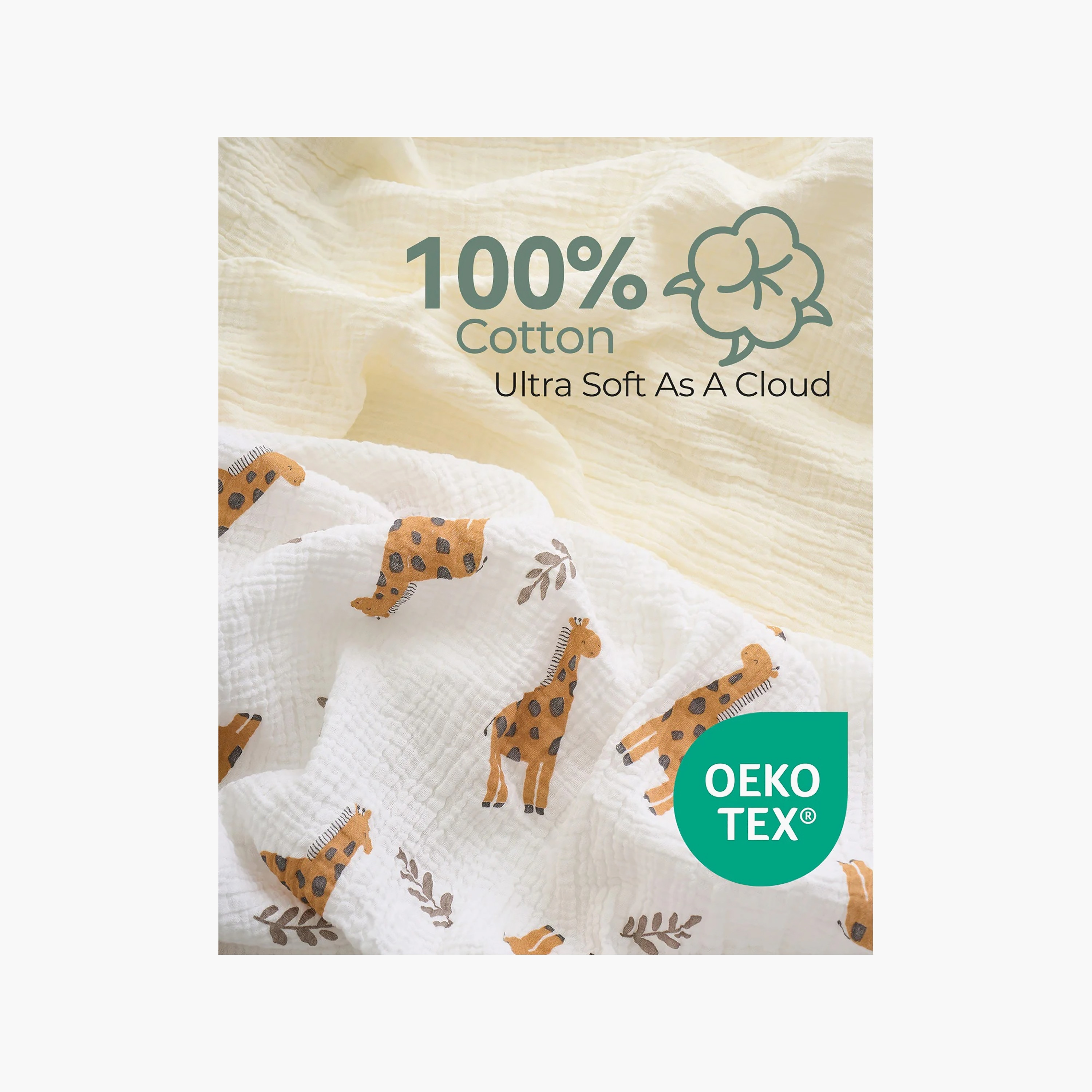 طقم مناشف غسيل قطنية للأطفال من مامكوزي - 5 قطع-baby-bathandcare-towels-image-3