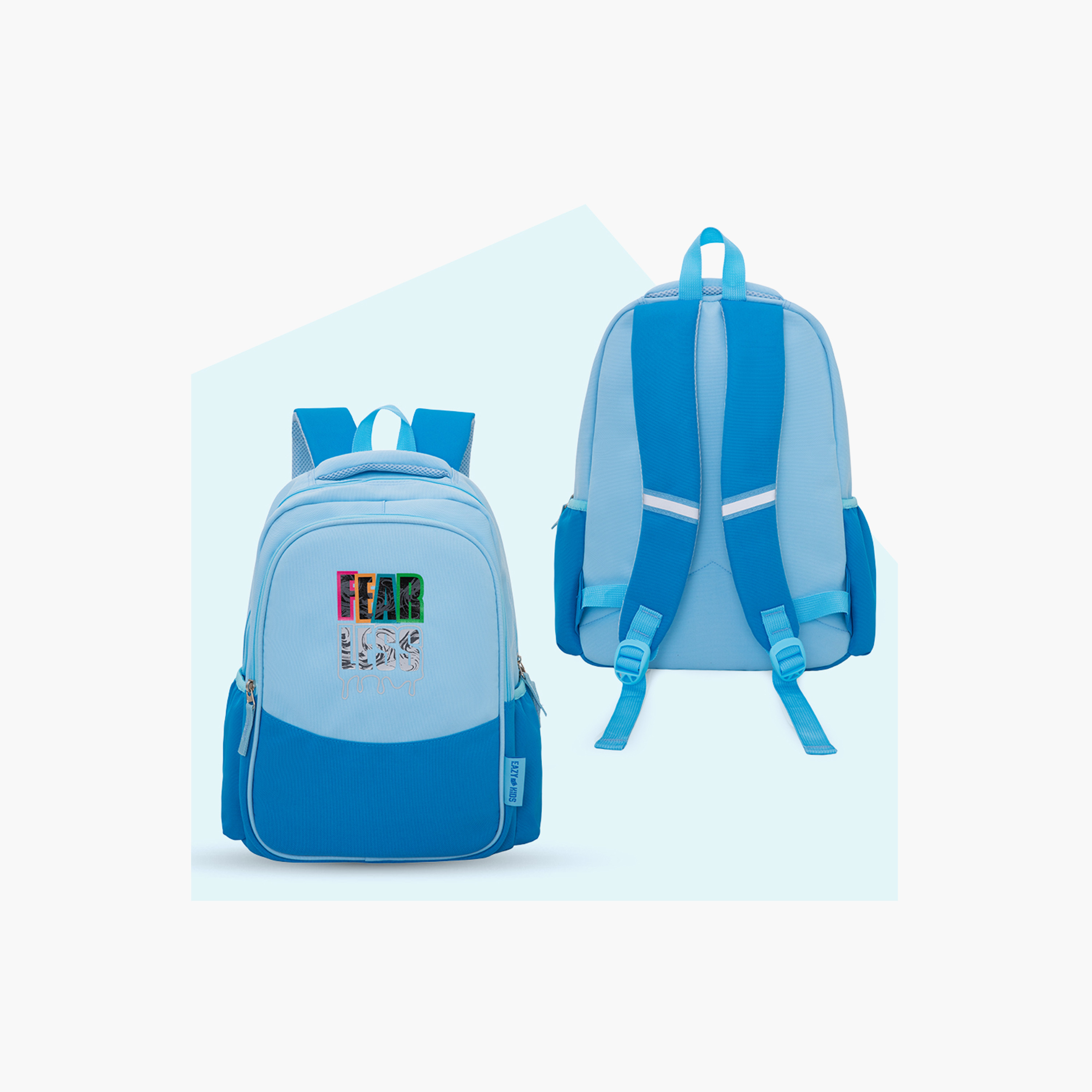 Eazy Kids Lightweight School Bag with Laptop Sleeve - Fearless - Blue - 15.3 Inch-school-bagsandbackpacks-backpacks-image-11
