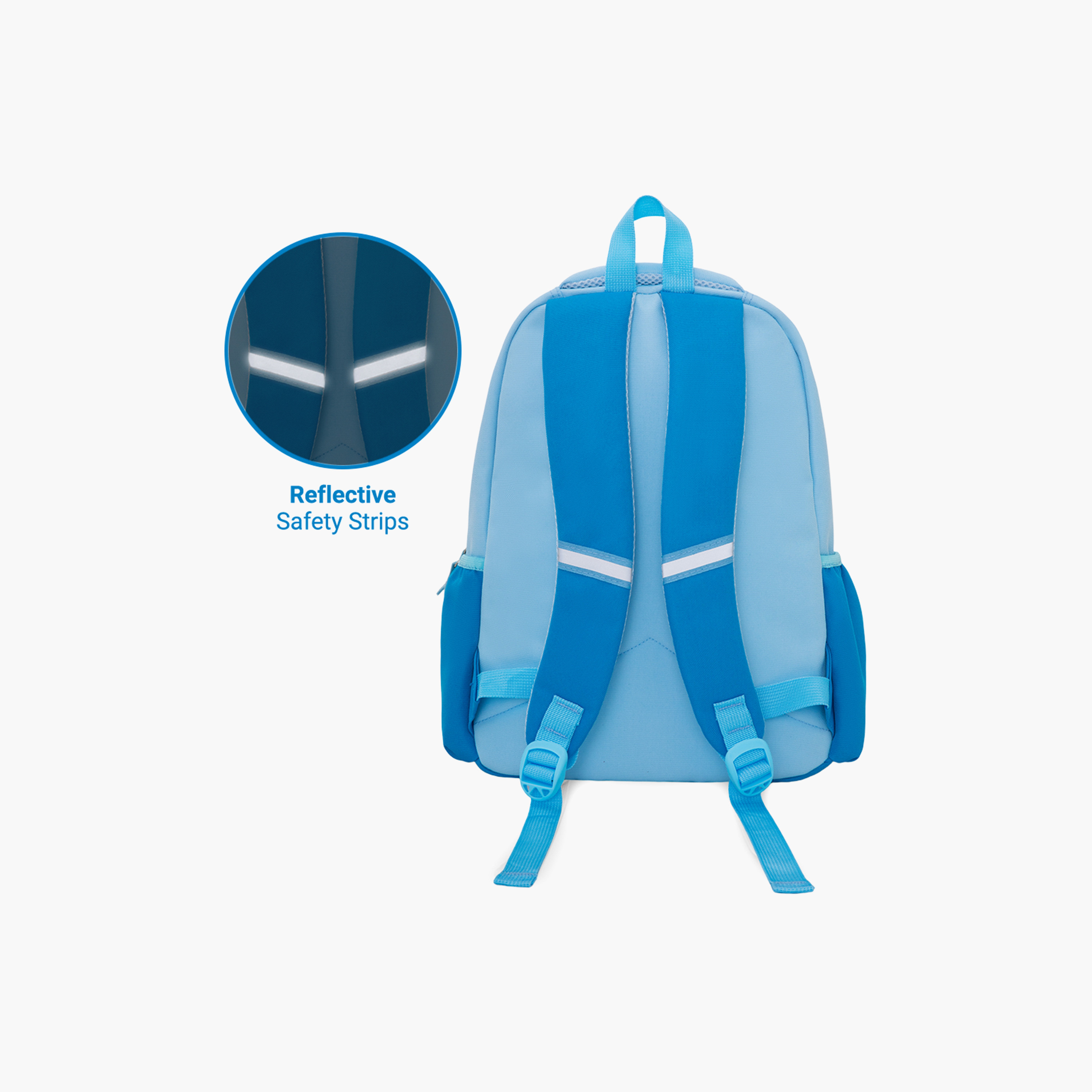Eazy Kids Lightweight School Bag with Laptop Sleeve - Fearless - Blue - 15.3 Inch-school-bagsandbackpacks-backpacks-image-7