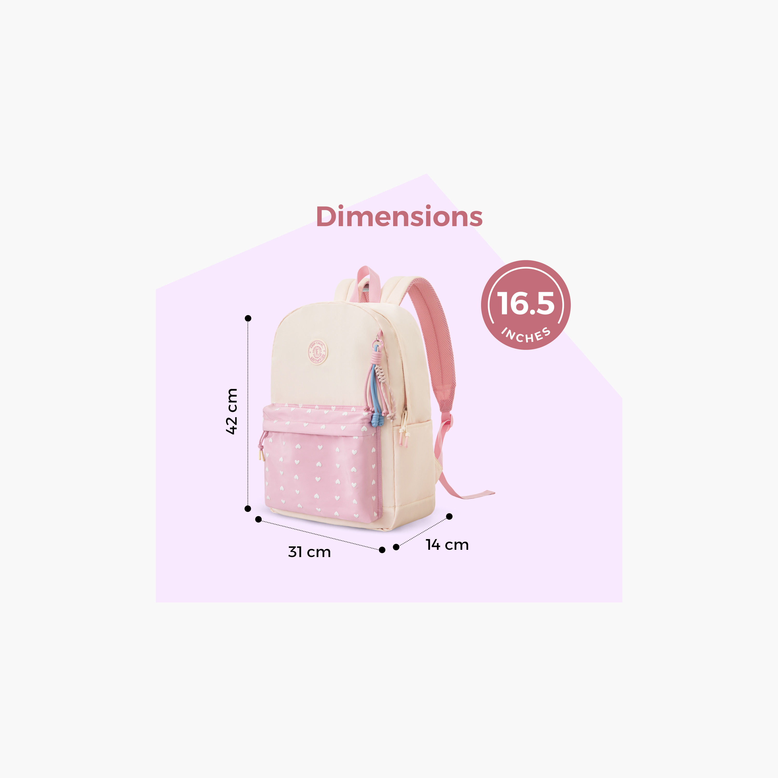 Eazy Kids Trolley Compatible School Bag with Laptop Compartment - Black Rush - 16.5 Inch-school-bagsandbackpacks-backpacks-image-3